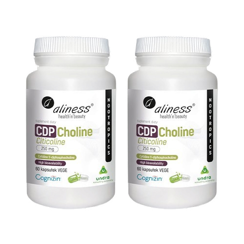 Aliness CDP Choline 250mg - 2x 60vcaps.