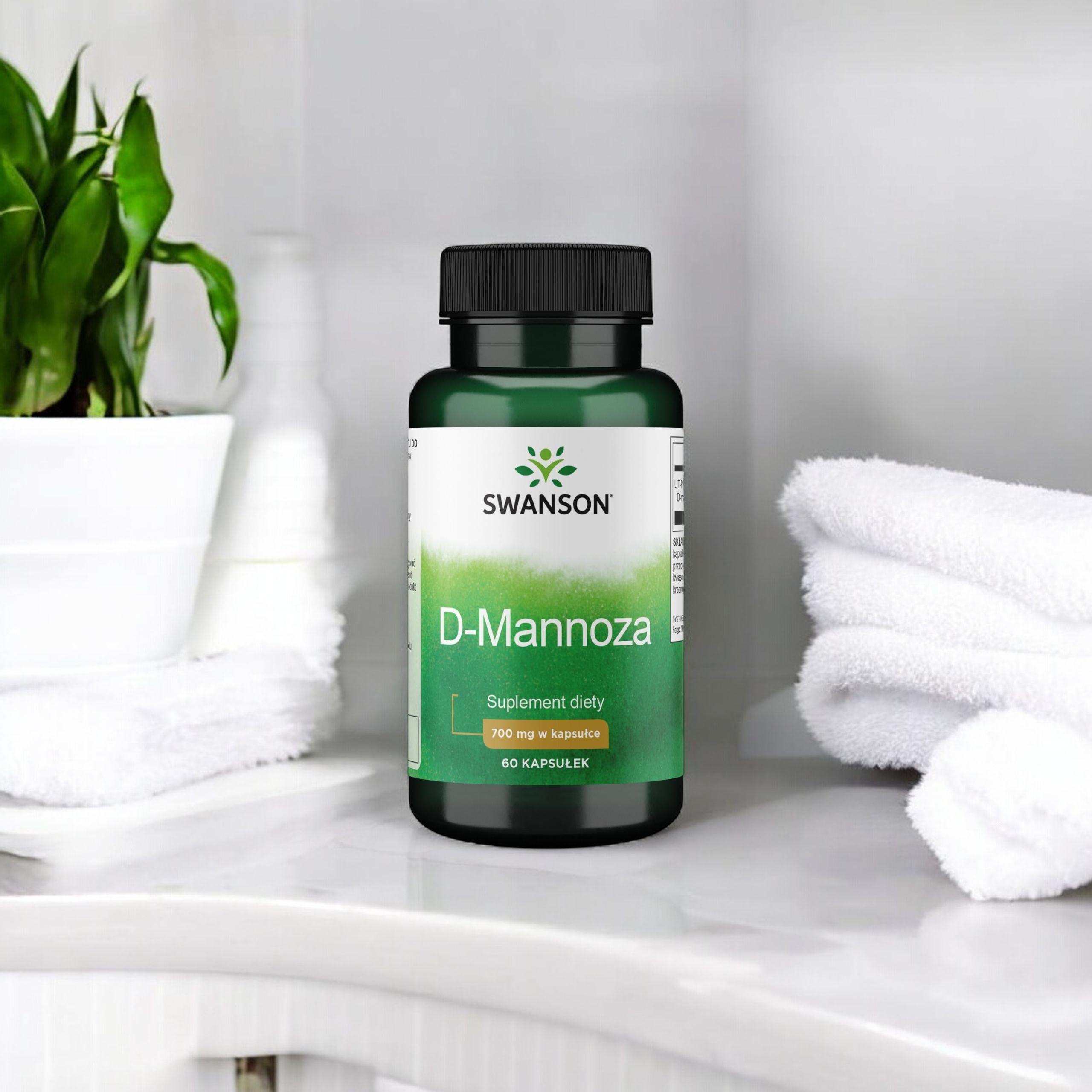 SWANSON - D-Mannoza 700mg - 2x 60vcaps.
