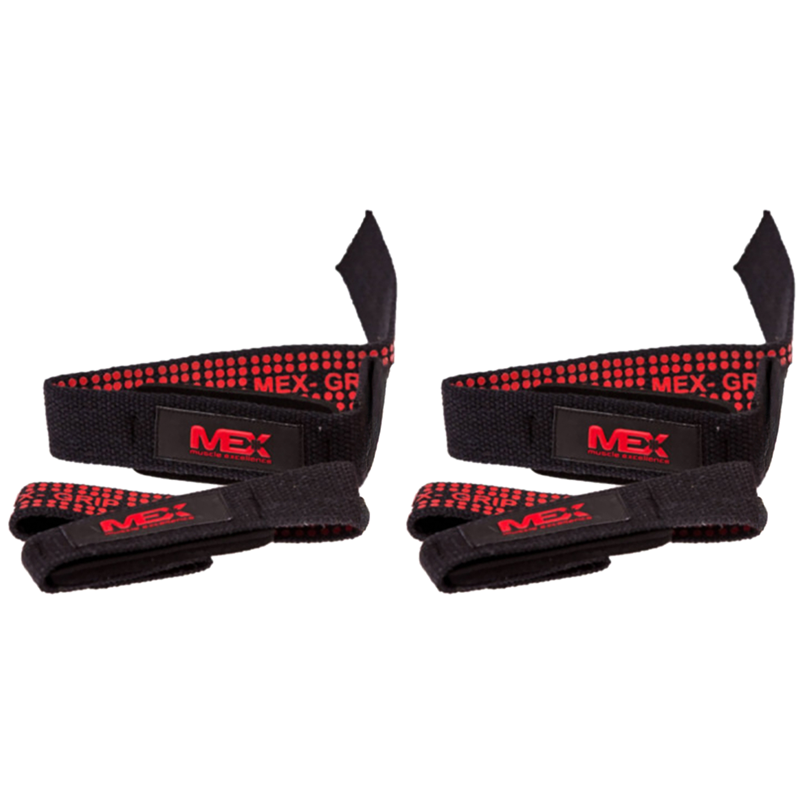 MEX NUTRITION - Lift Straps - 2x Black