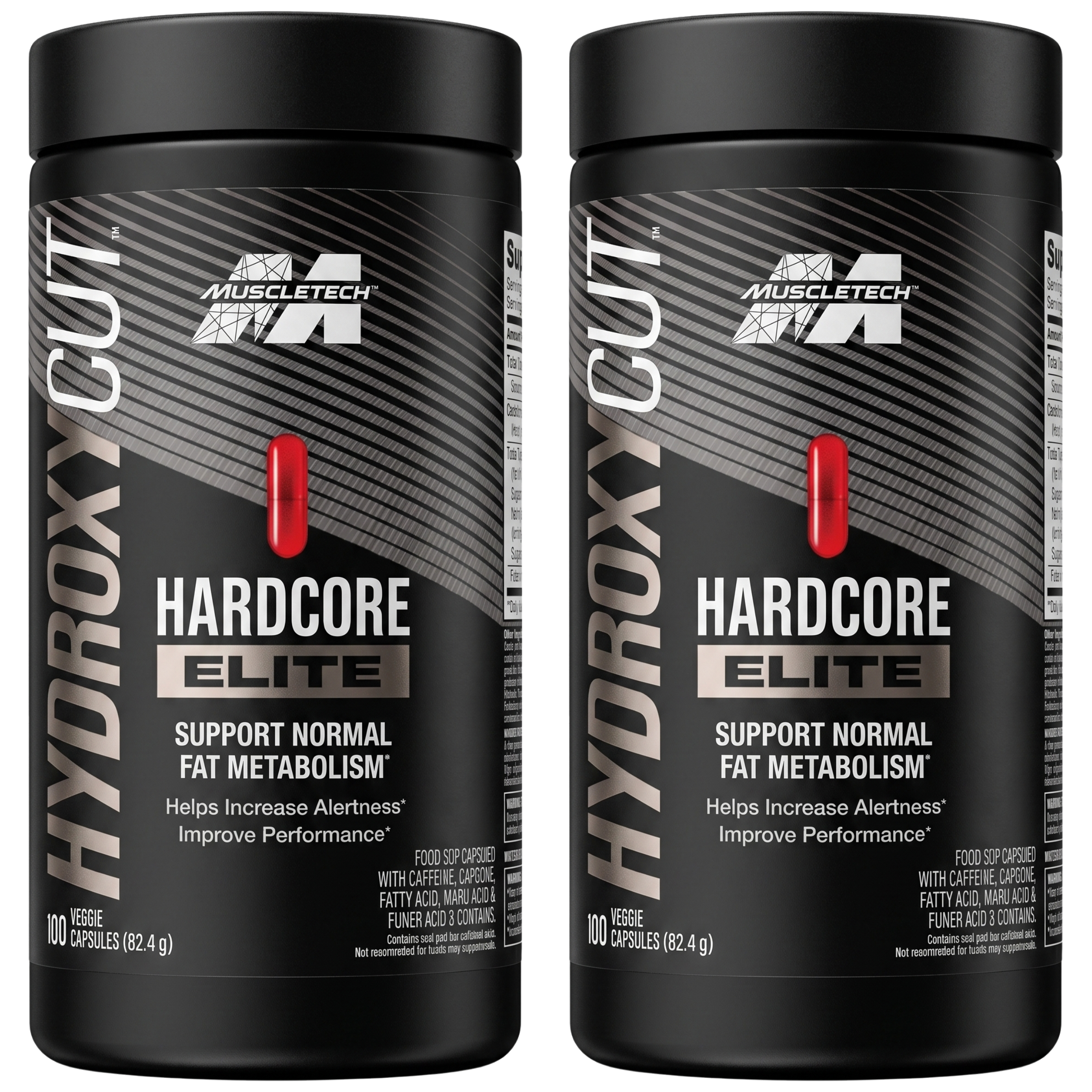 MUSCLE TECH - Hydroxycut Hardcore Elite - 2x 100vcaps.