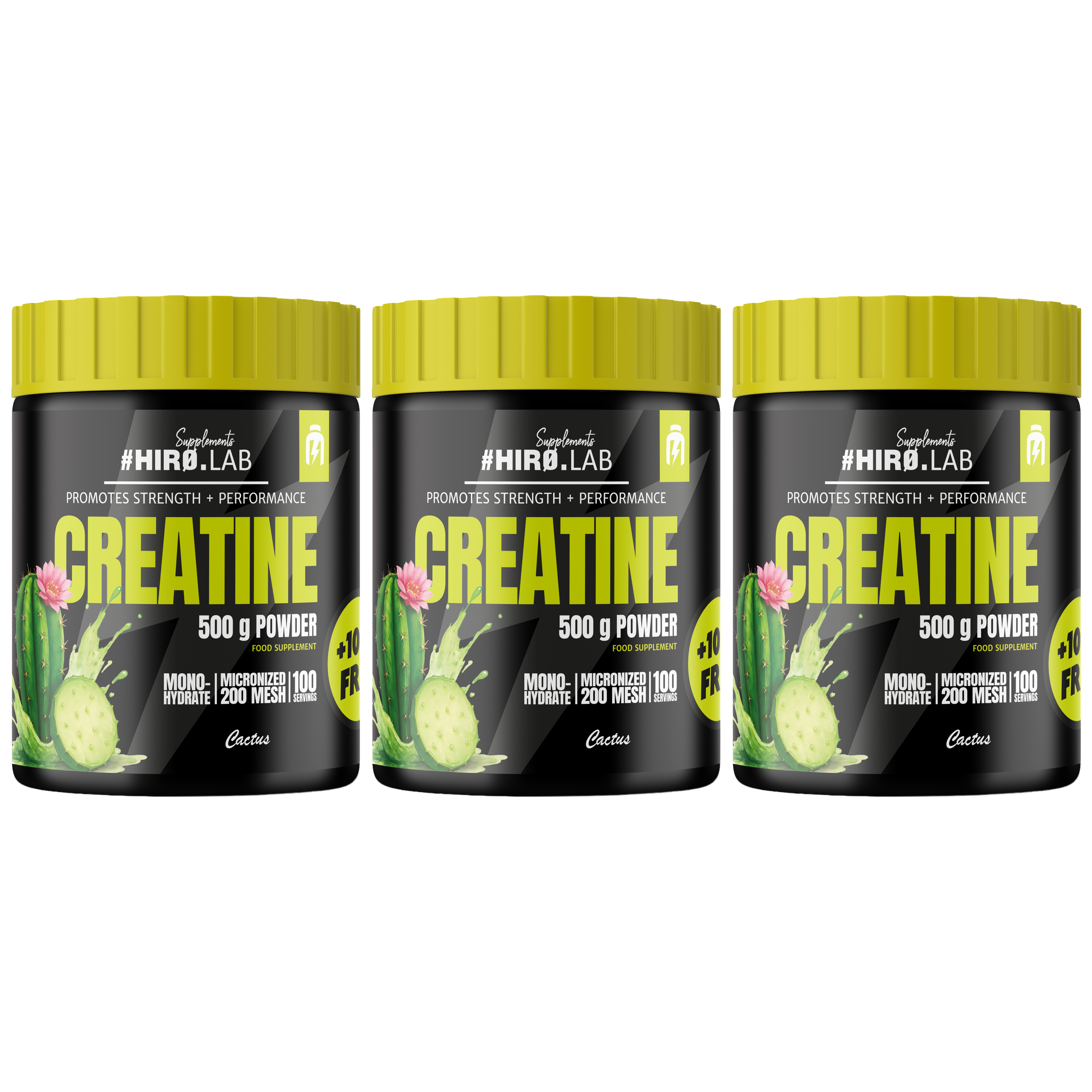 HIRO.LAB Creatine - 3x 500g + 100g FREE