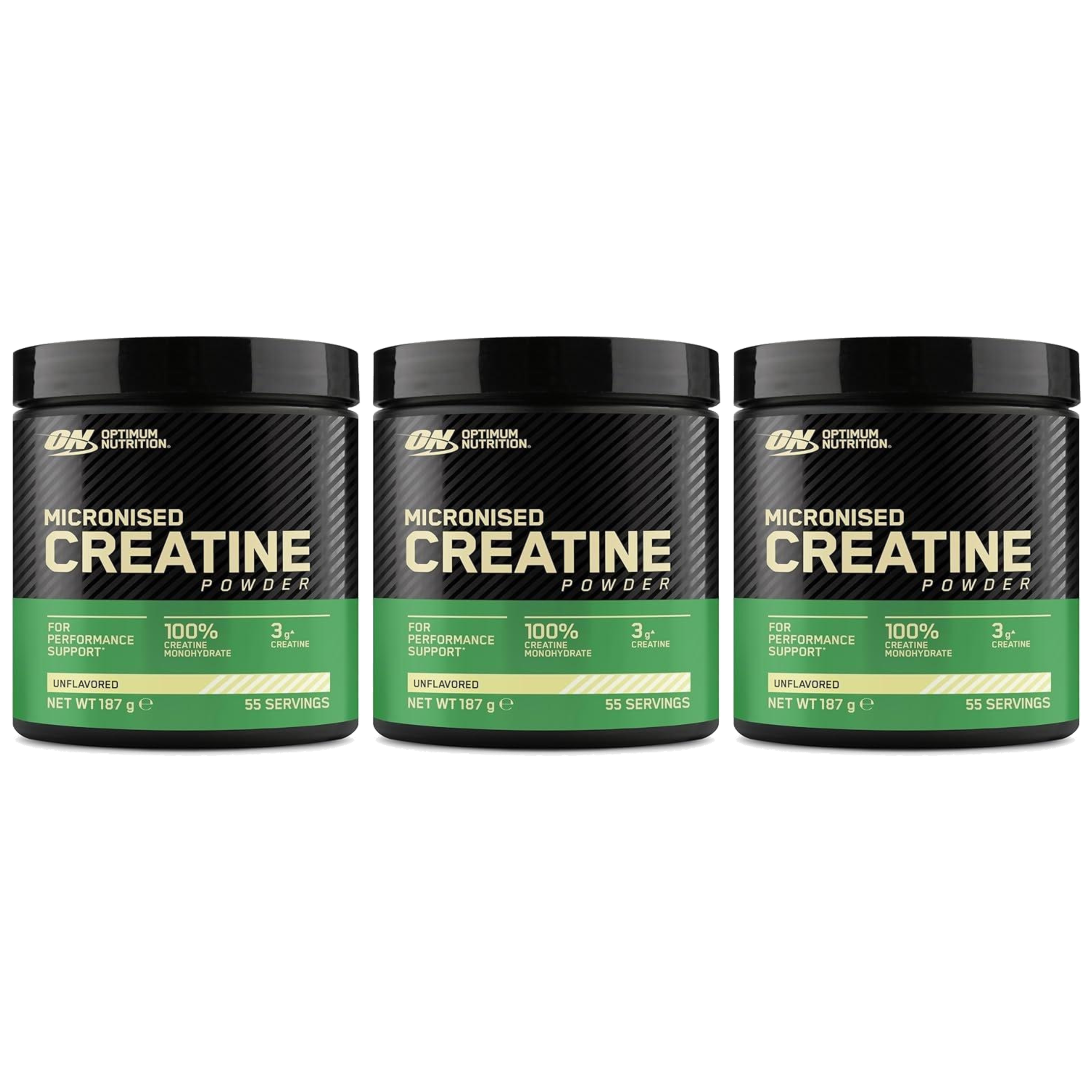 OPTIMUM NUTRITION - Creatine - 3x 187g