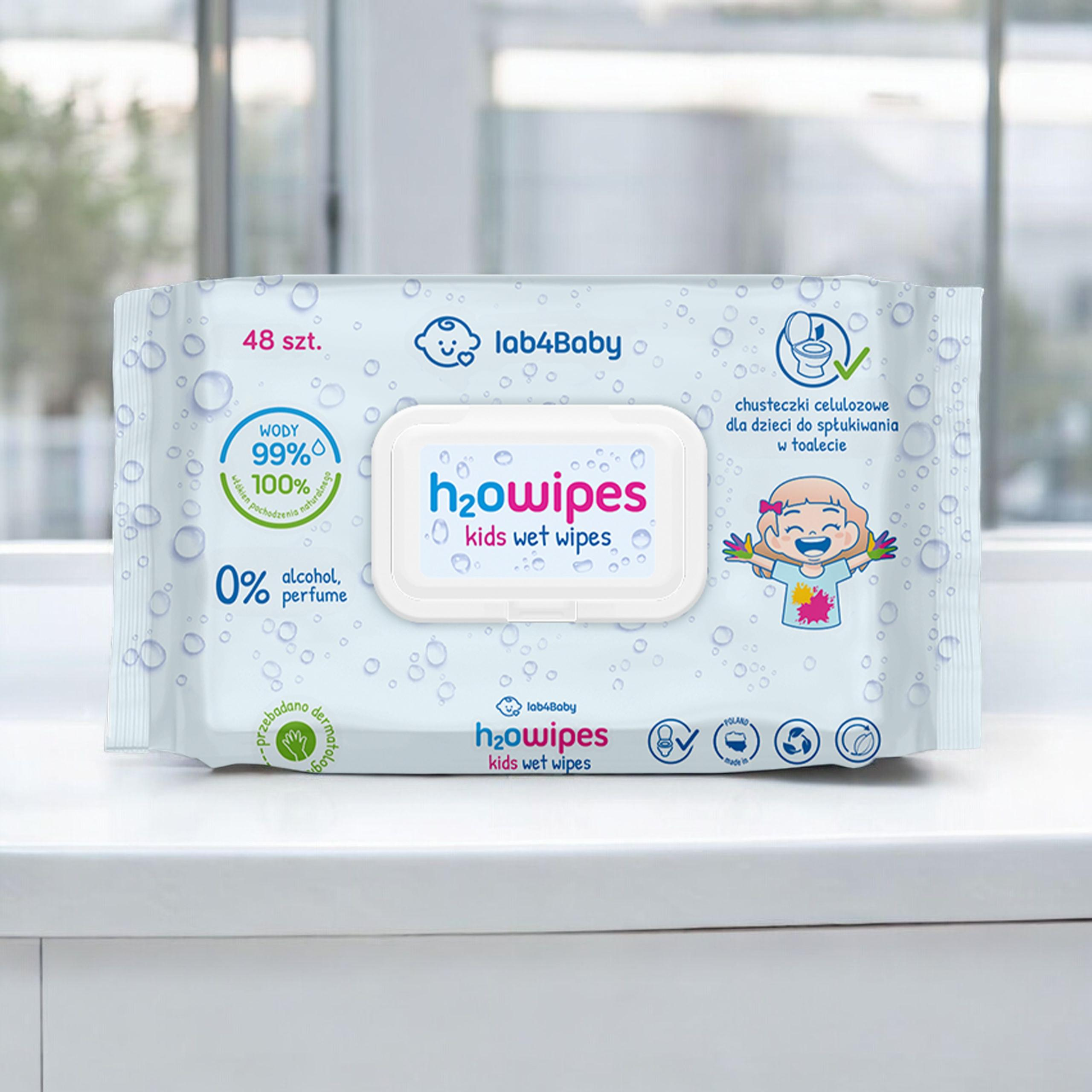ALG PHARMA H2Owipes Kids Wet Wipes - 48szt. - Chusteczki nawilżane