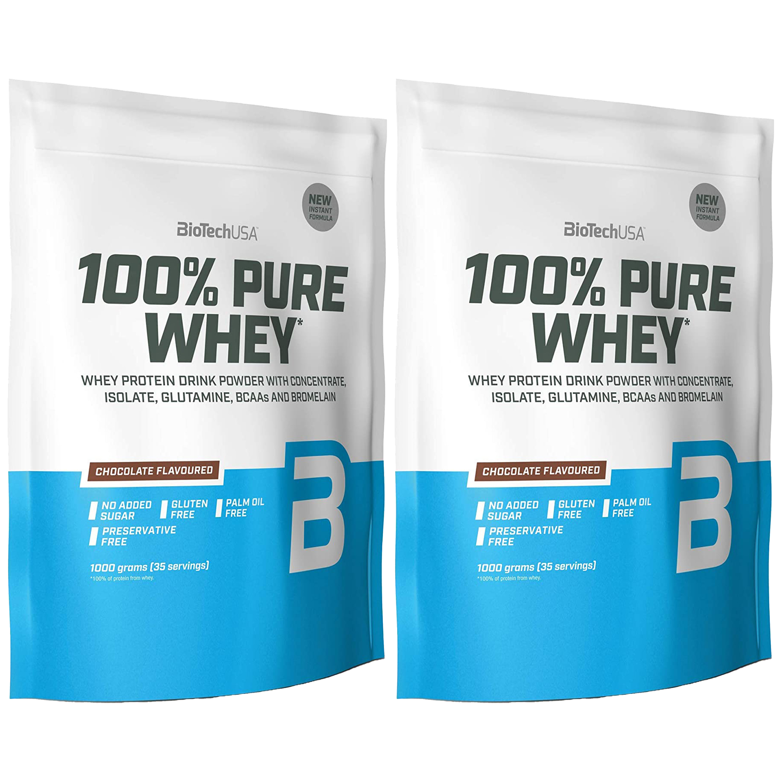 BioTech USA 100% Pure Whey - 2x 1000g