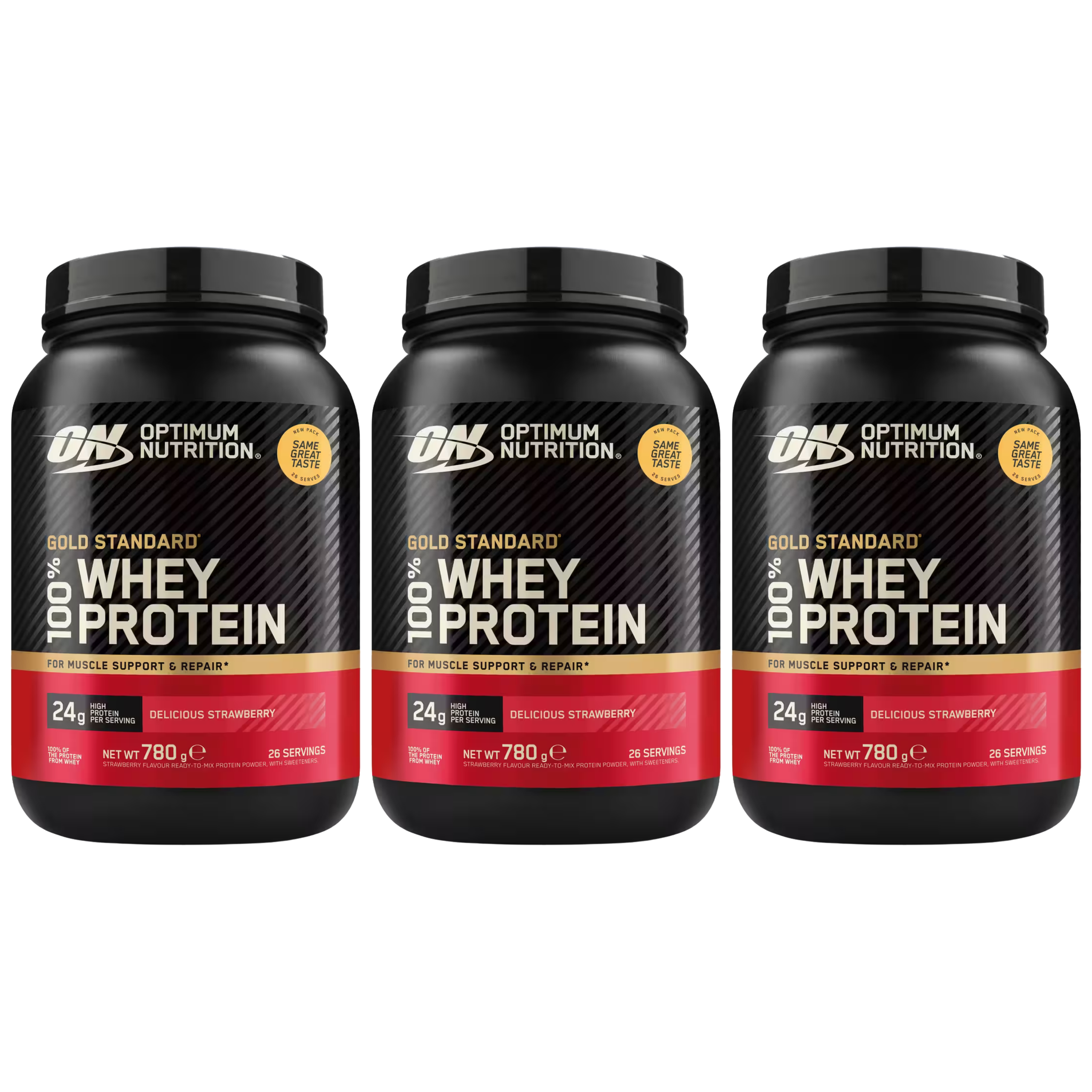 OPTIMUM NUTRITION Whey Gold Standard - 3x 780g