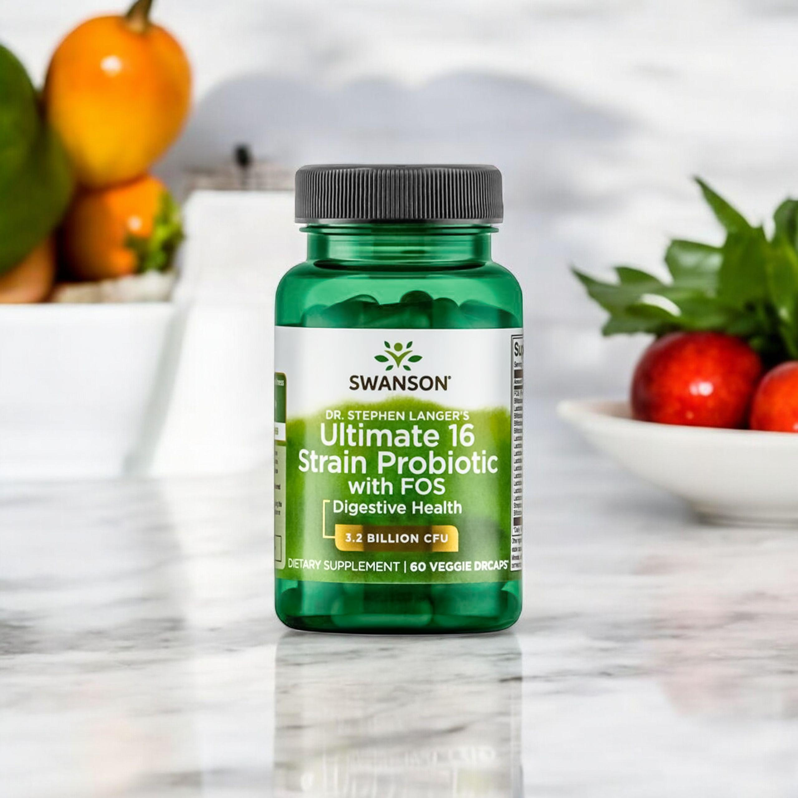 SWANSON Ultimate 16 Strain Probiotic with Fos - 2x 60vcaps