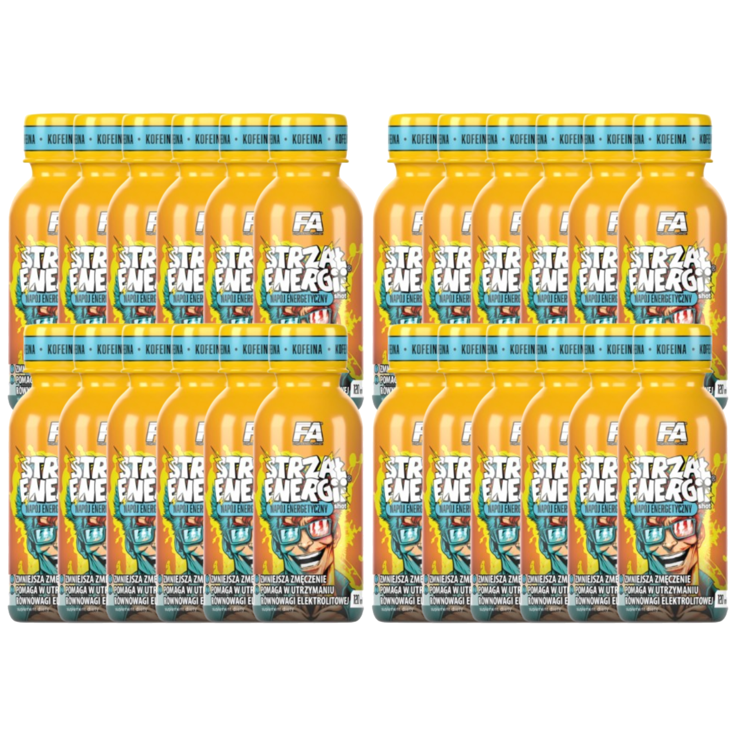 FITNESS AUTHORITY - Energii Shot - 12x 2x 120ml - Grape Pear