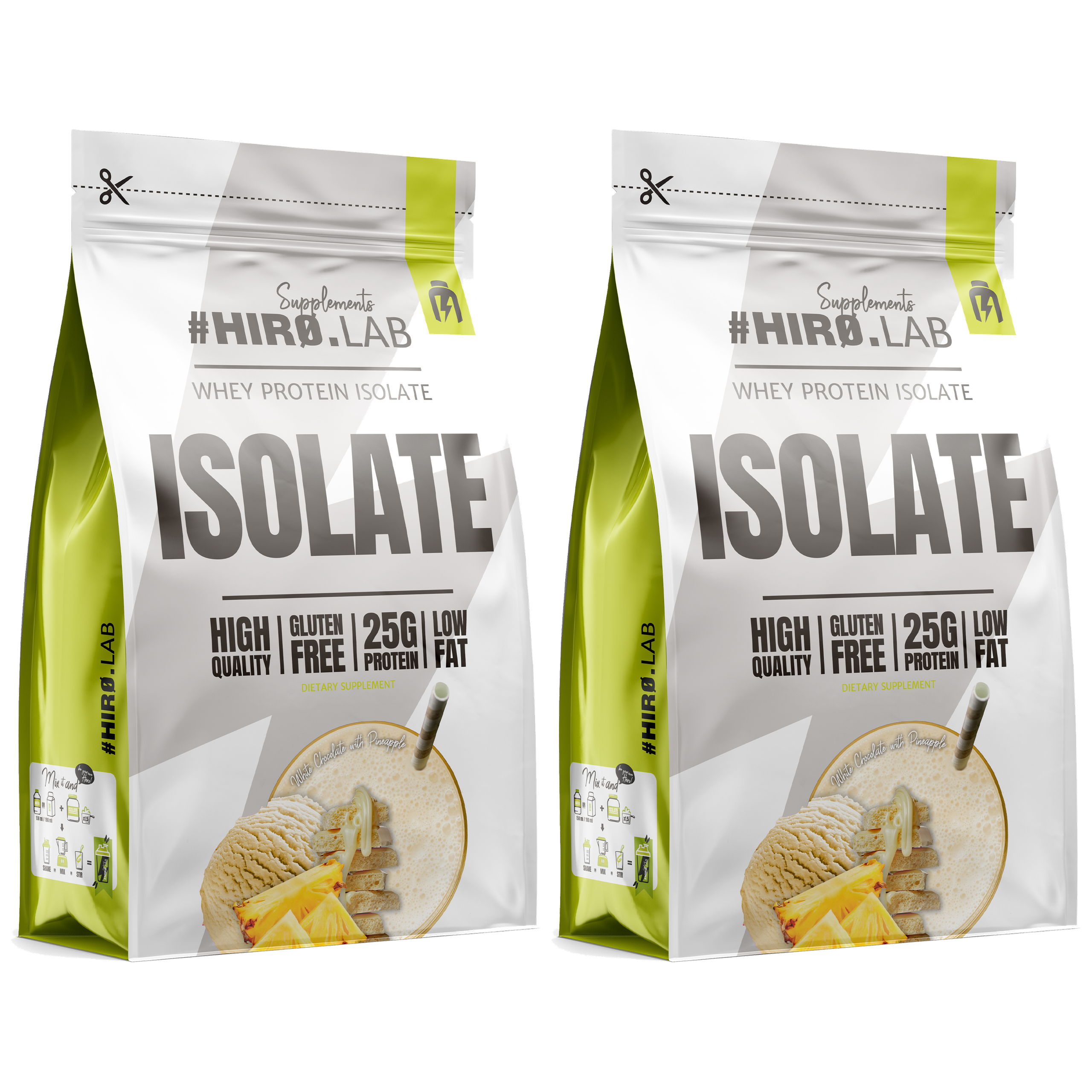 HIRO.LAB Whey Protein Isolate - 2x 700g