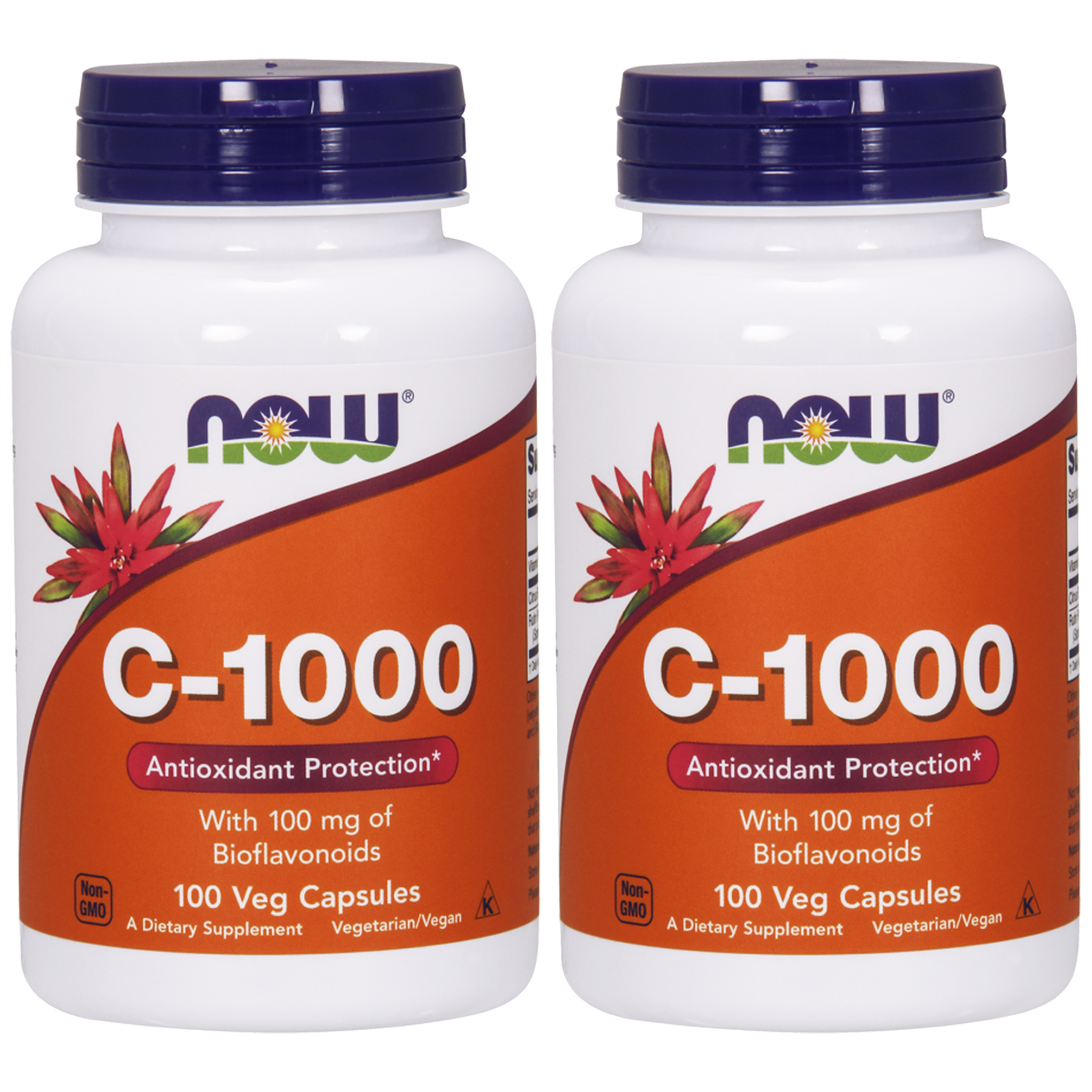 NOW Vitamin C-1000 Boiflavonoids - 2x 100vcaps