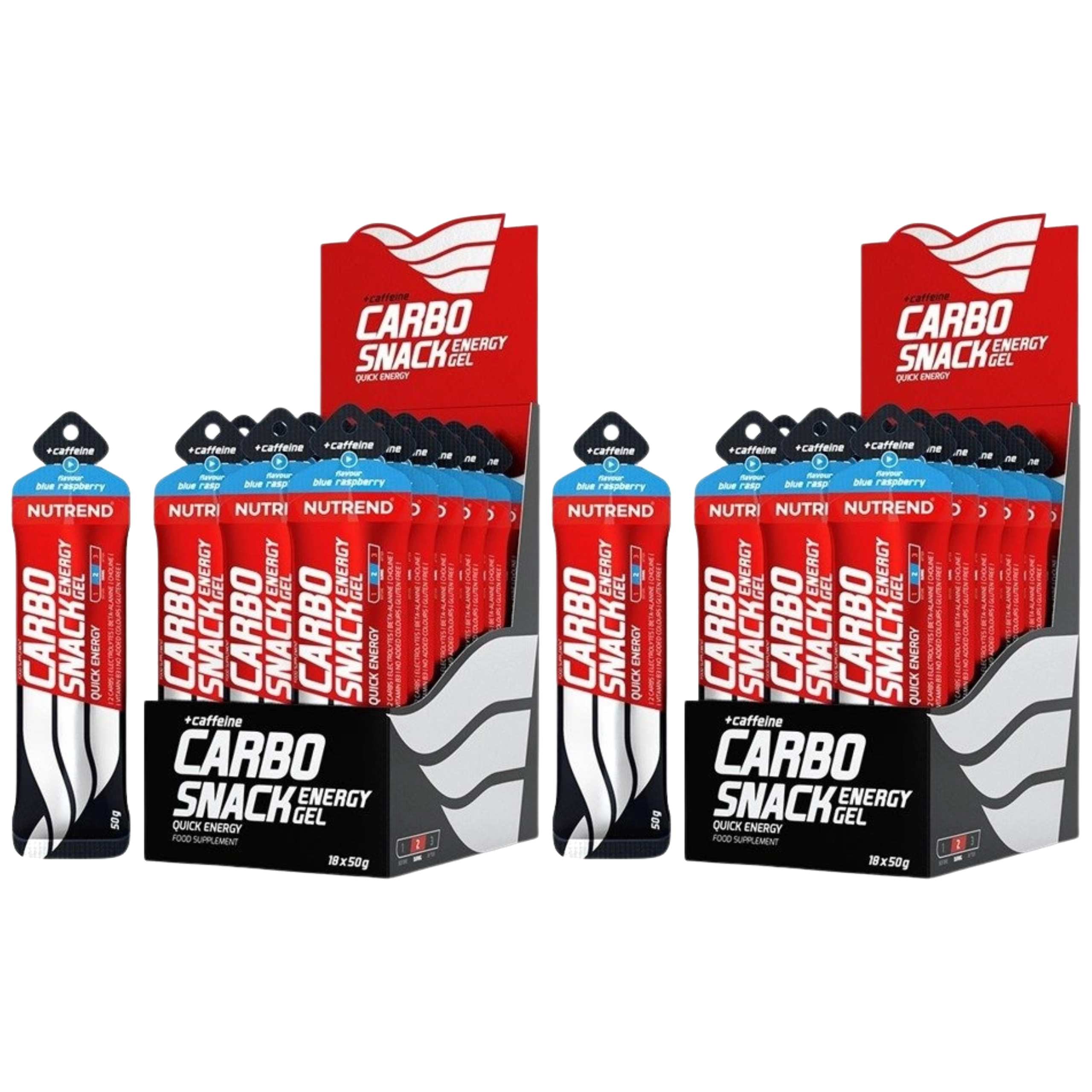 NUTREND - Carbosnack with Caffeine - 18x 2x 50g