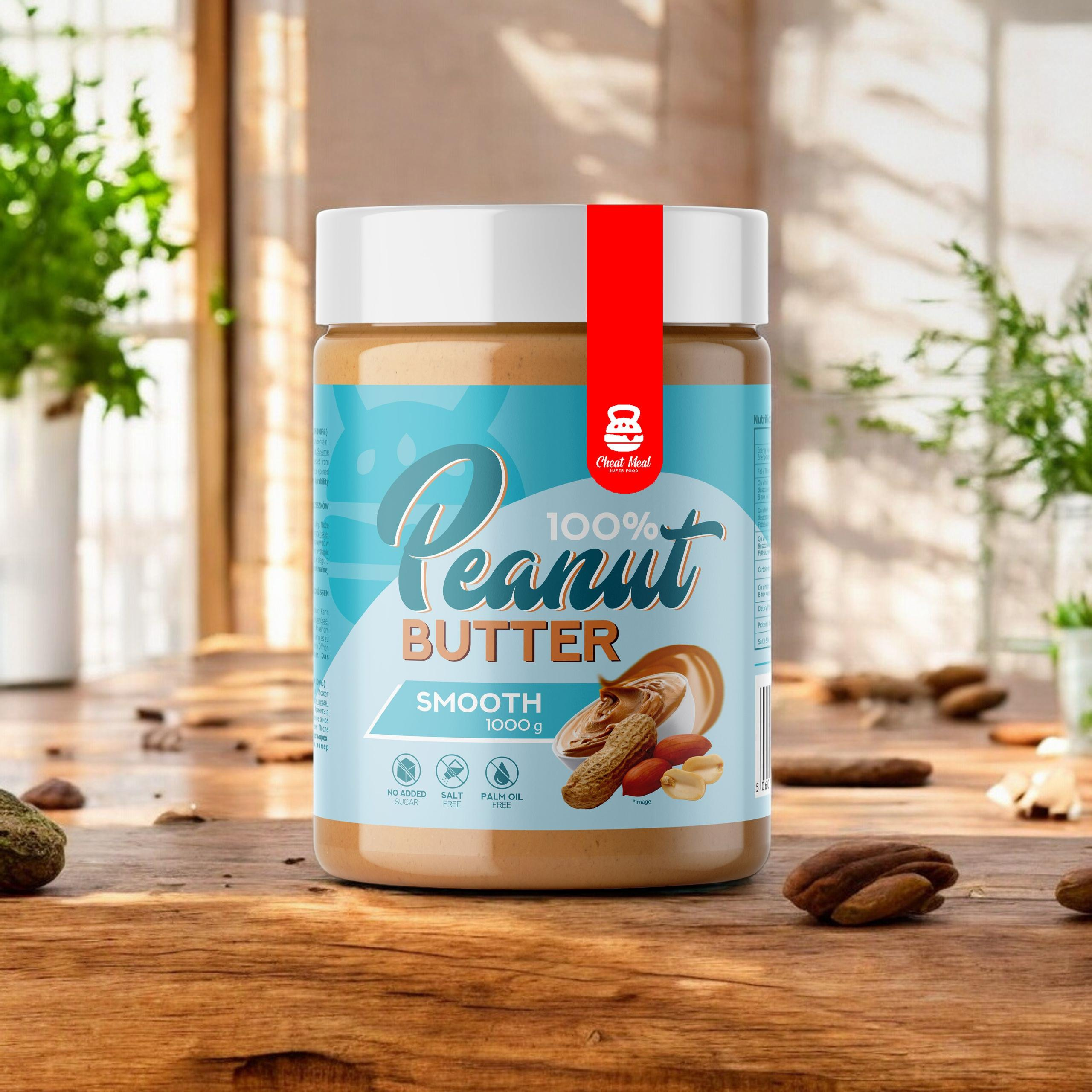 Cheat Meal Nutrition Peanut Cream (Krem Orzechowy) - 3x 1000g - Smooth