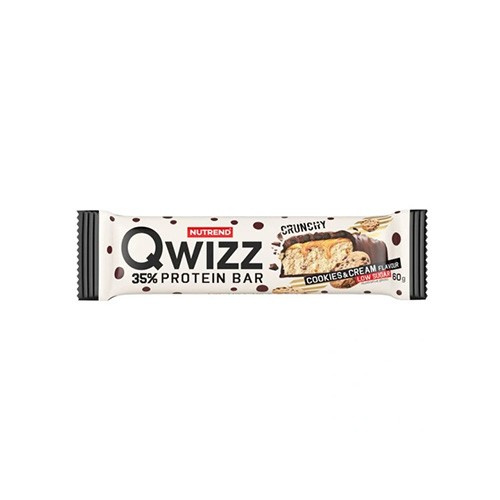 NUTREND Baton QWIZZ Protein Bar - 60g - Cookies&Cream - WYPRZEDAŻ - 10-06