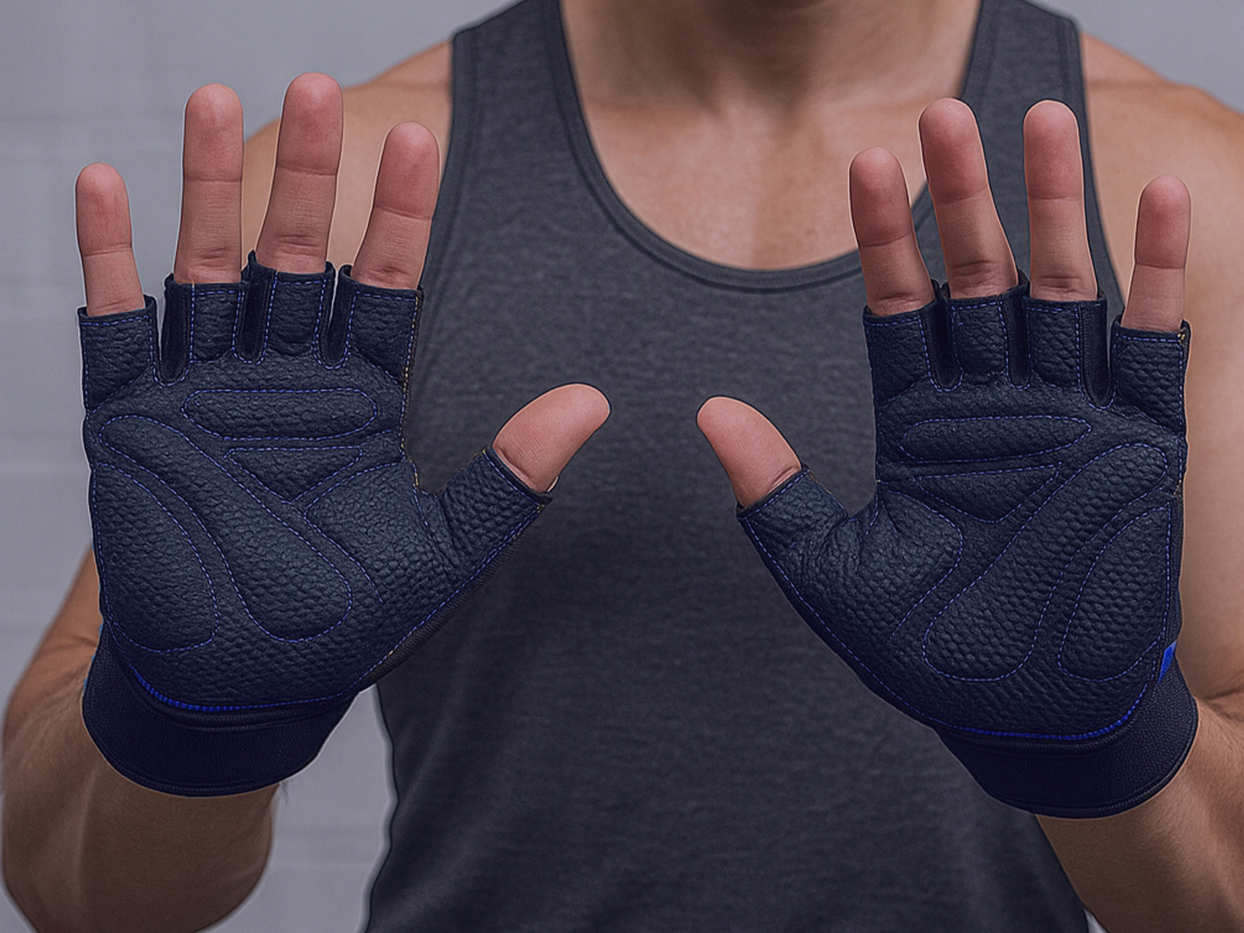 MEX SPORT - Rękawice M-Fit Blue