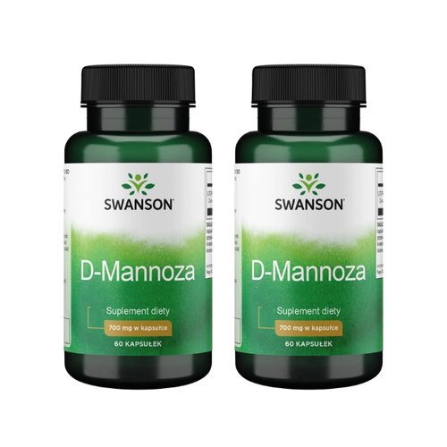 SWANSON - D-Mannoza 700mg - 2x 60vcaps.