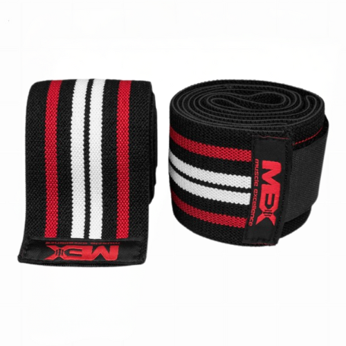 MEX NUTRITION - Wrist Wraps - Black/Red/White - 3x 46 cm