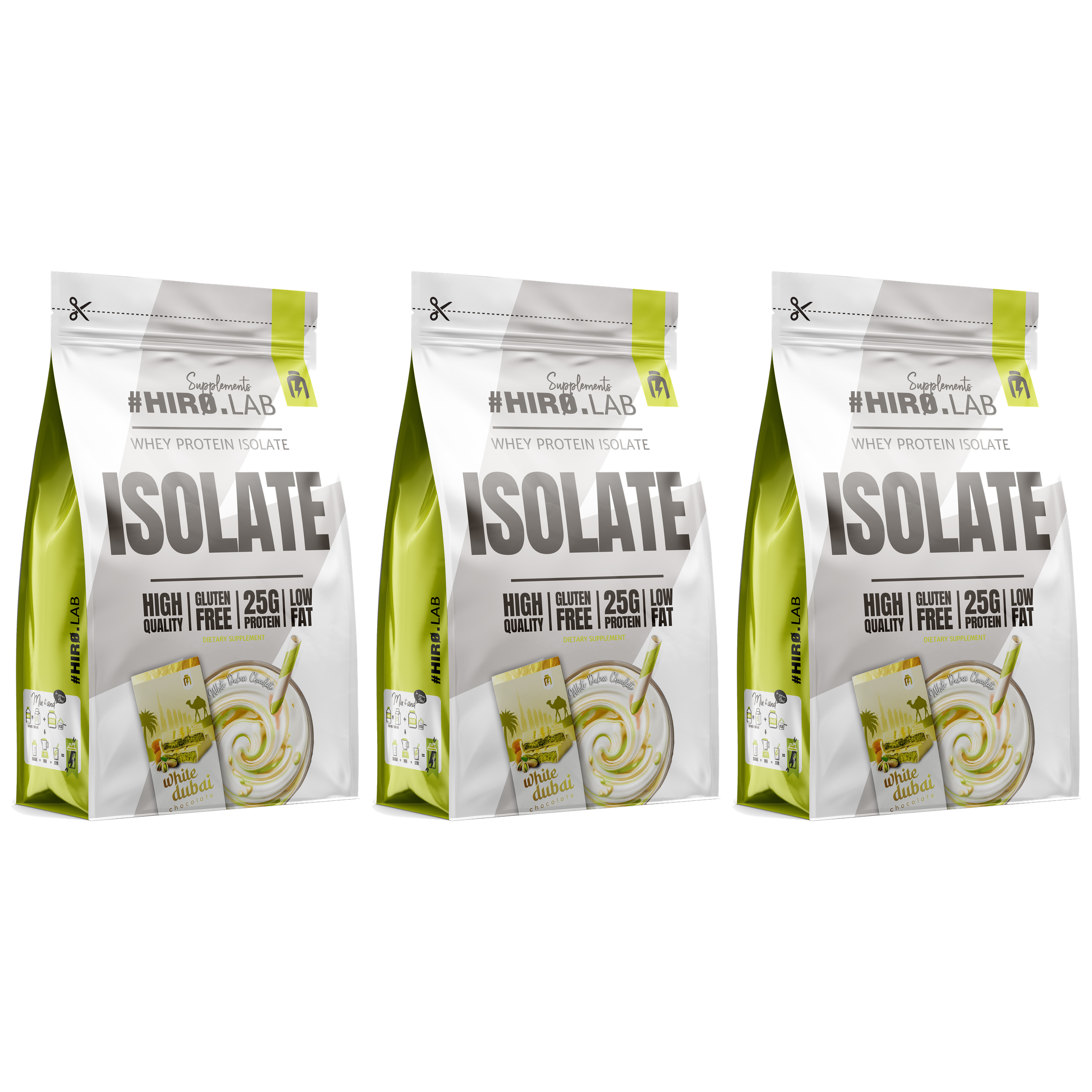 HIRO.LAB Whey Protein Isolate - 3x 700g