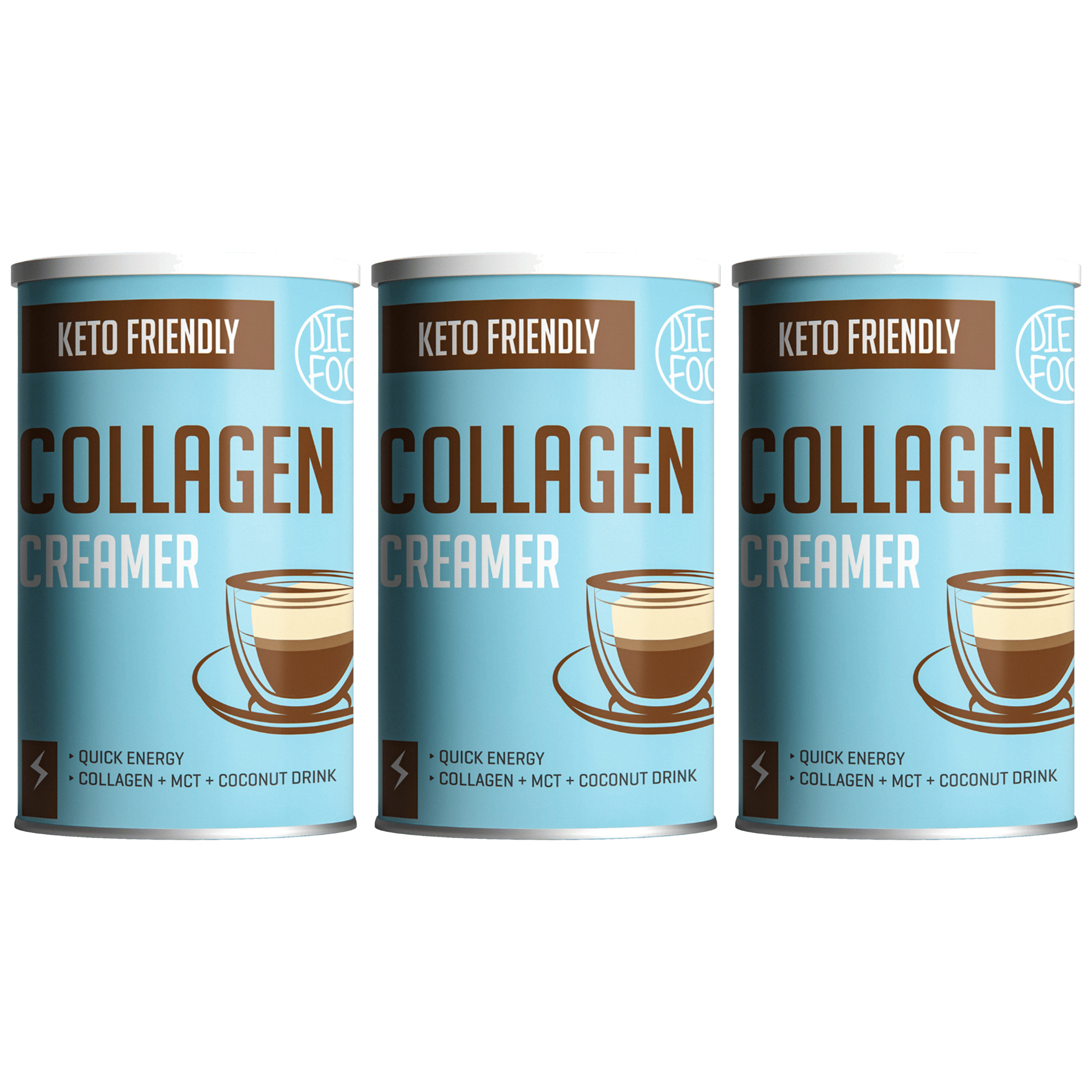 DIET FOOD Collagen Coffee Creamer - 3x 300g