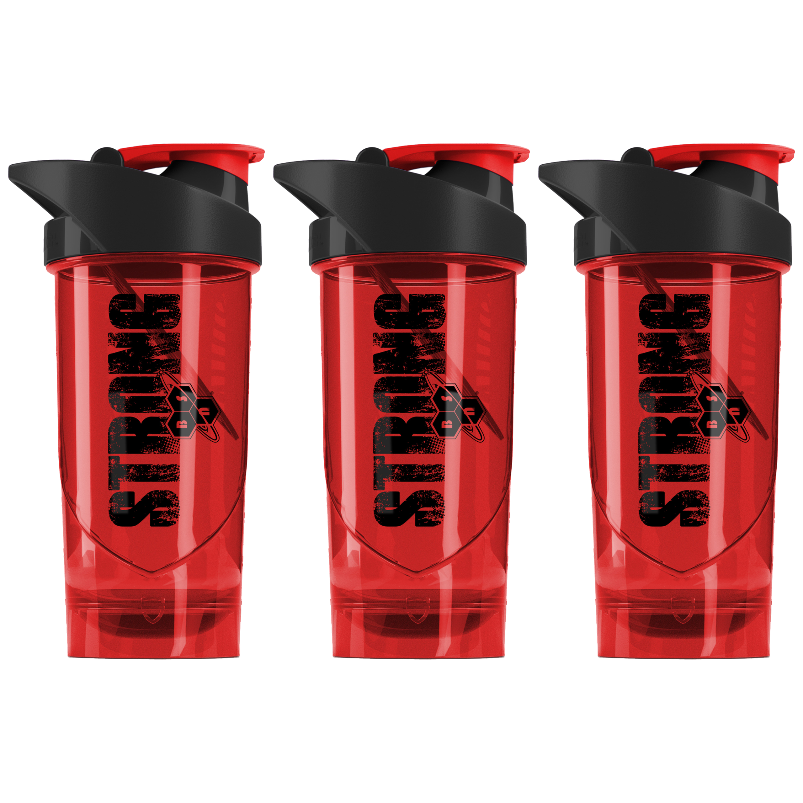 BSN Shaker Strong - 3x 700ml - Red