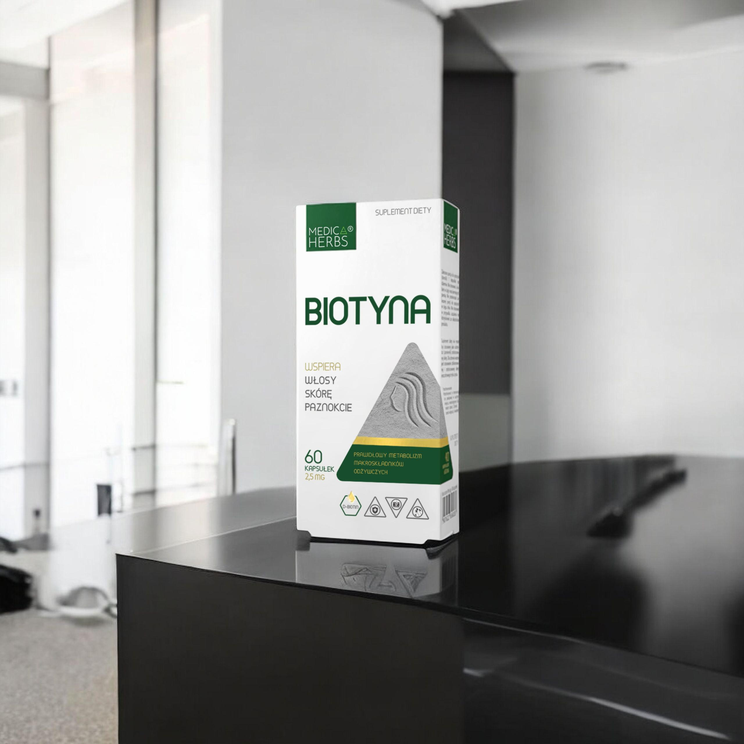 MEDICA HERBS - Biotyna 2,5mg - 60caps.