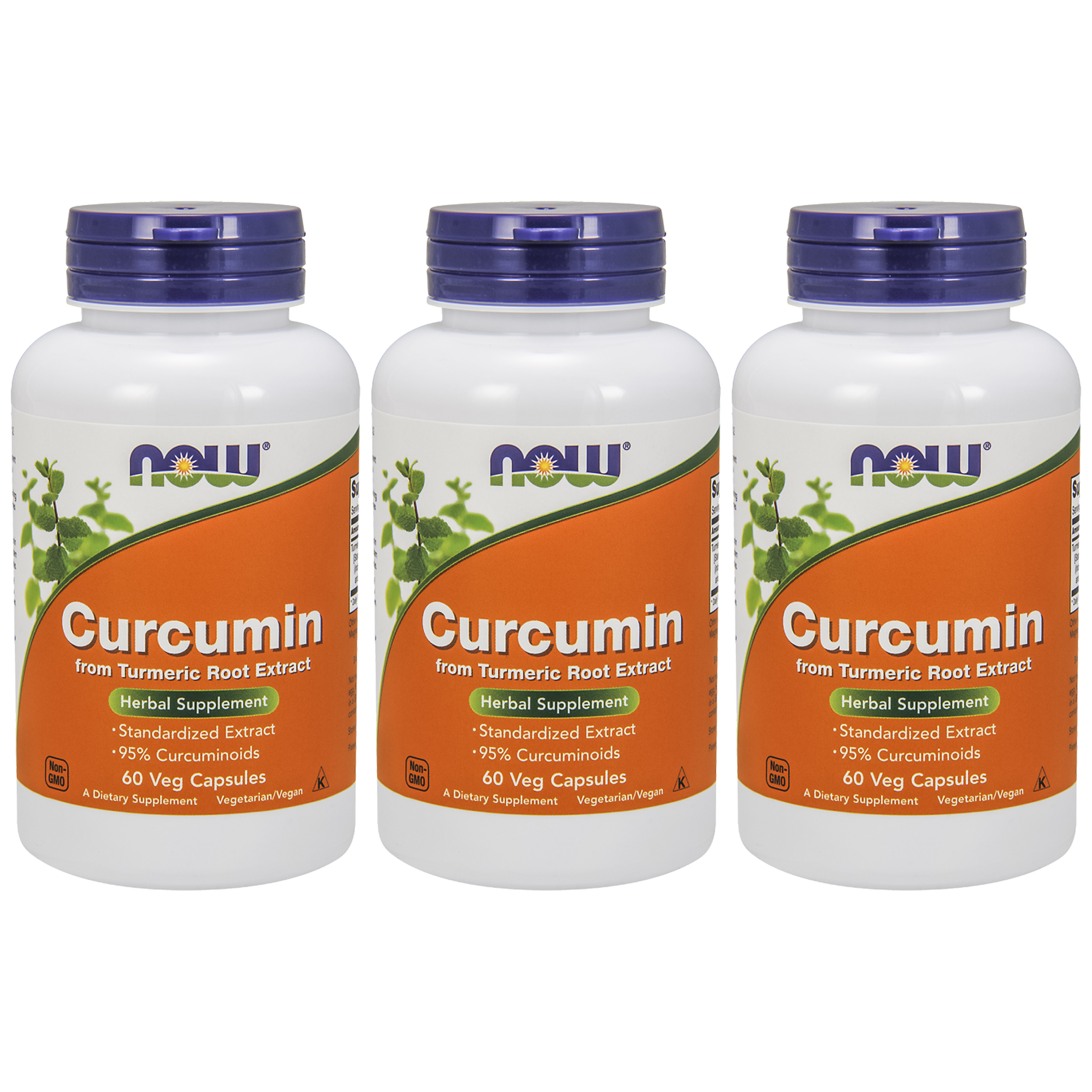 NOW Curcumin (Kurkuma) - 3x 60vegcaps