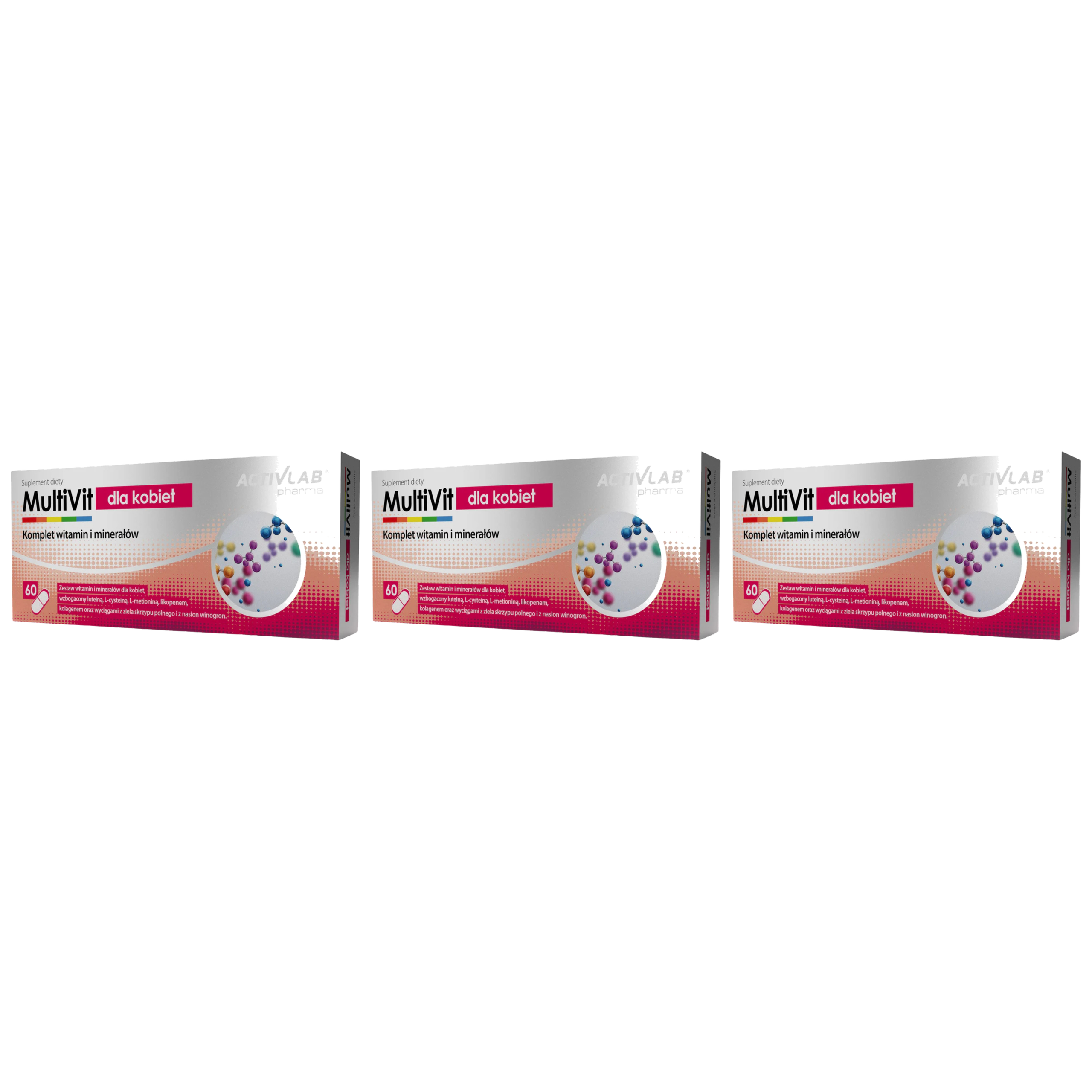 ACTIVLAB PHARMA MultiVit dla Kobiet - 3x 60kaps.