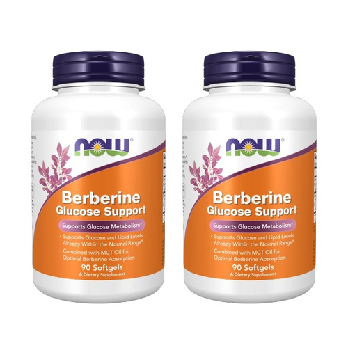 NOW - Berberine Glucose Support - 2x 90softgels