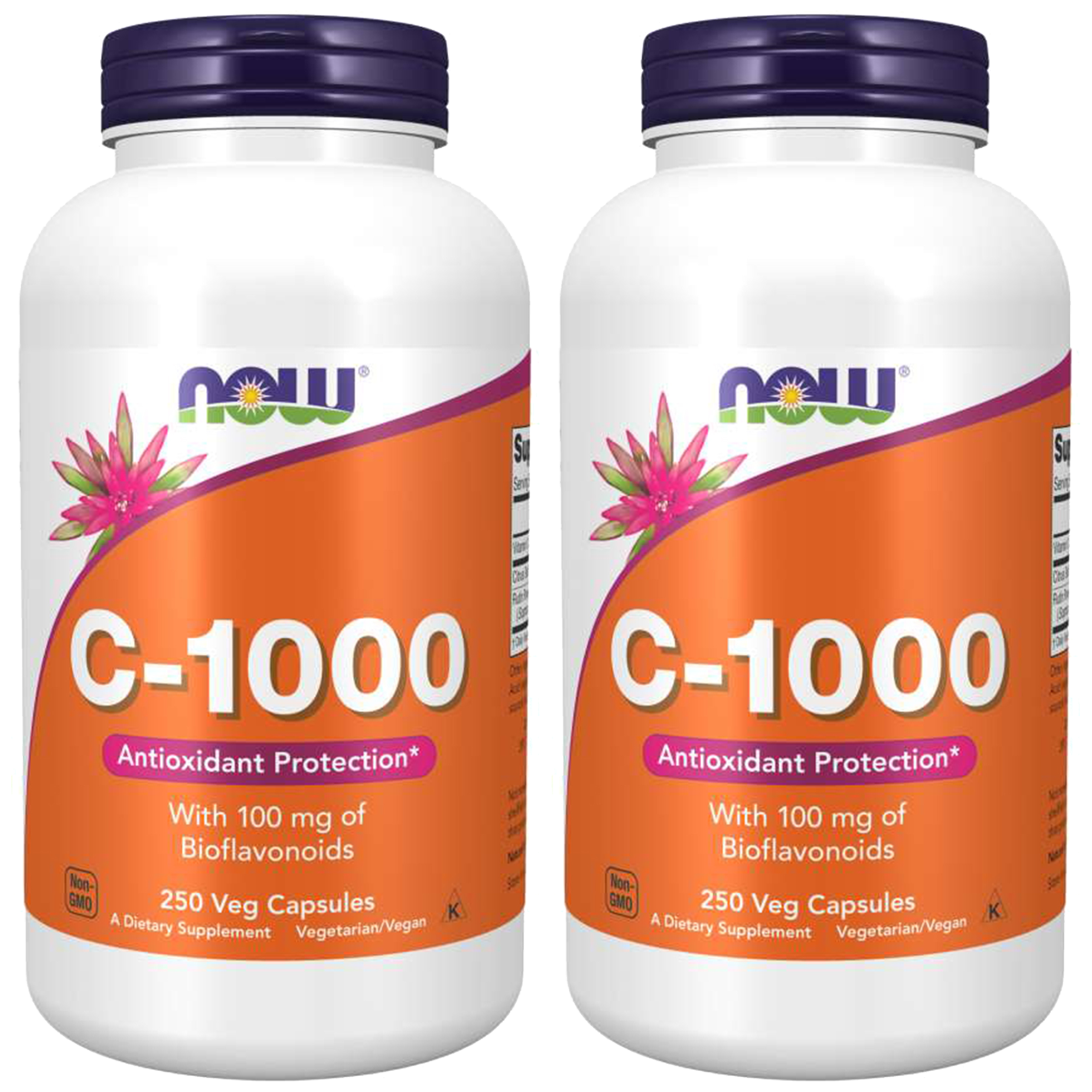 NOW Vitamin C-1000 Boiflavonoids - 2x 250vegcaps