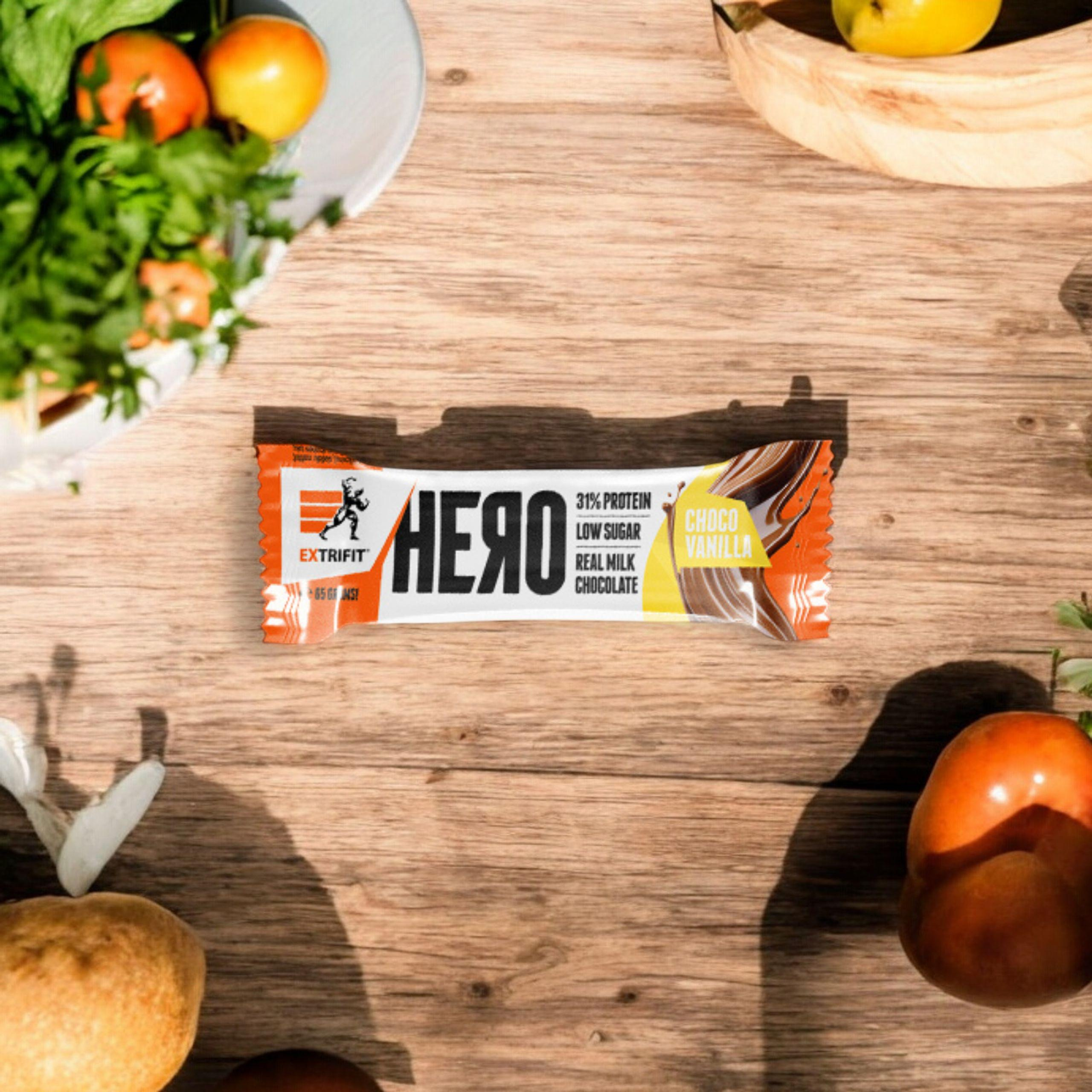 EXTRIFIT - Baton Hero - 65g - Chocolate Vanilla