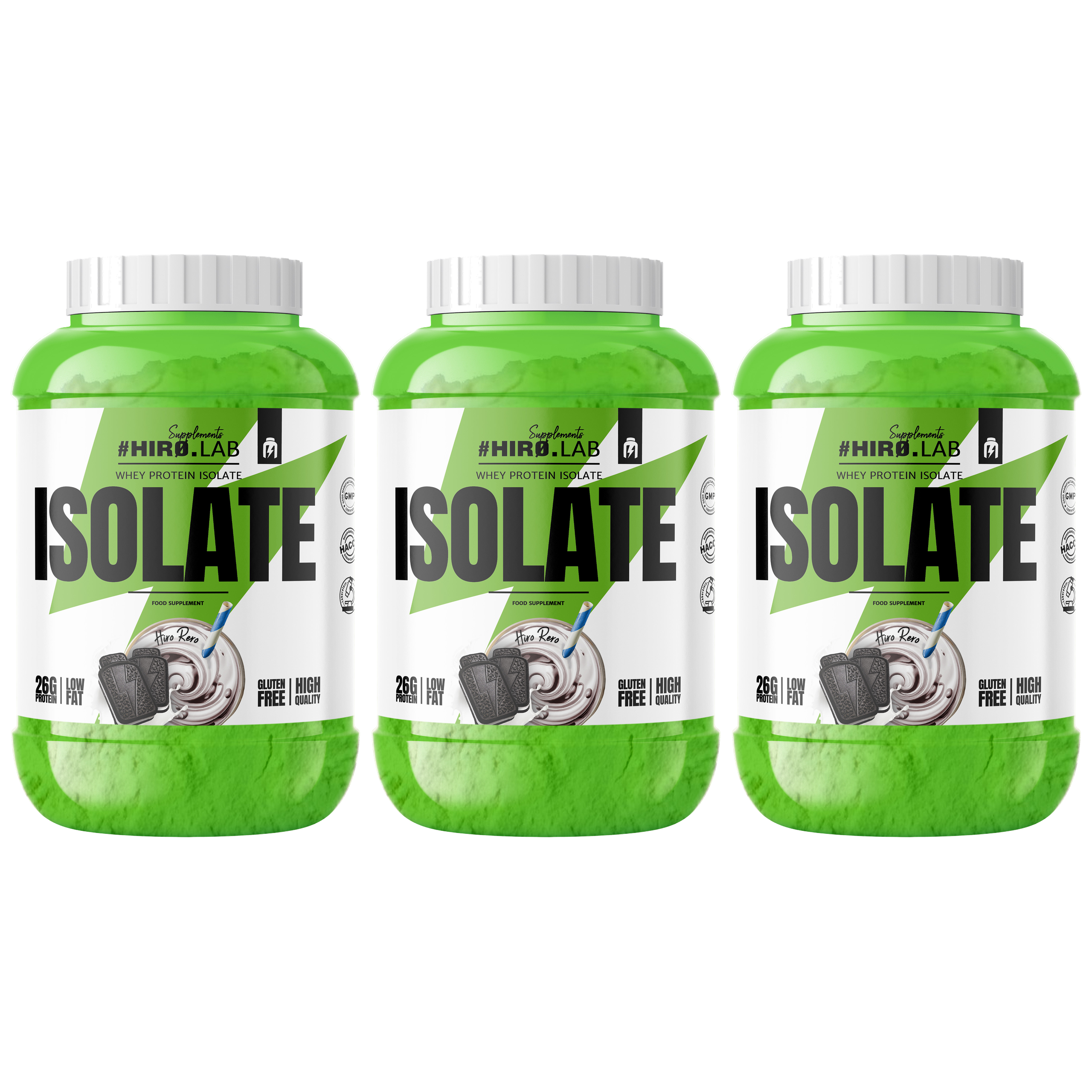 HIRO.LAB Whey Protein Isolate - 3x 1800g