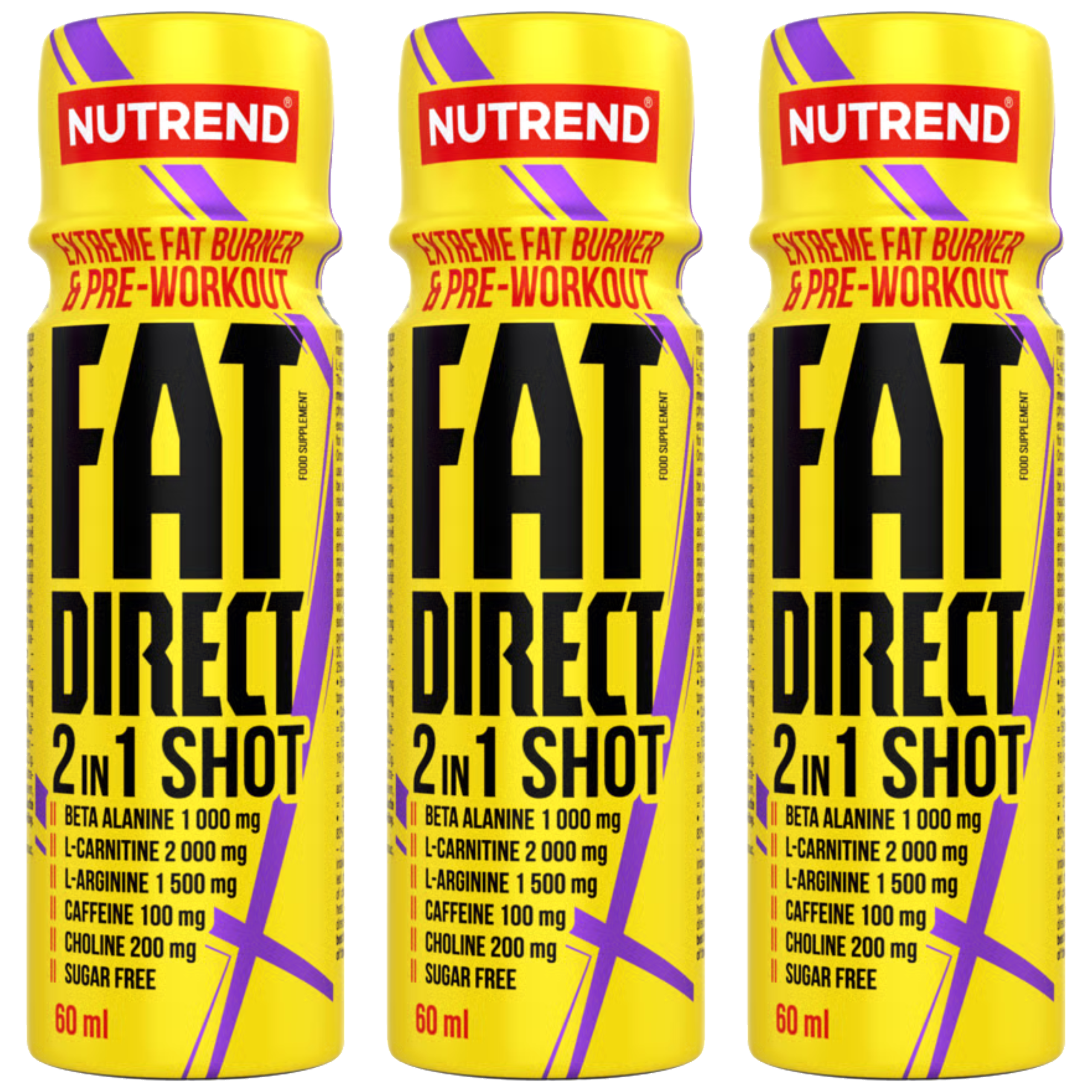 NUTREND Fat Direct 2in1 Shot - 3x 60ml