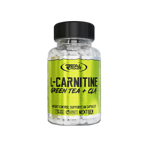 REAL PHARM L-Carnitine Green Tea + CLA - 3x 90caps.