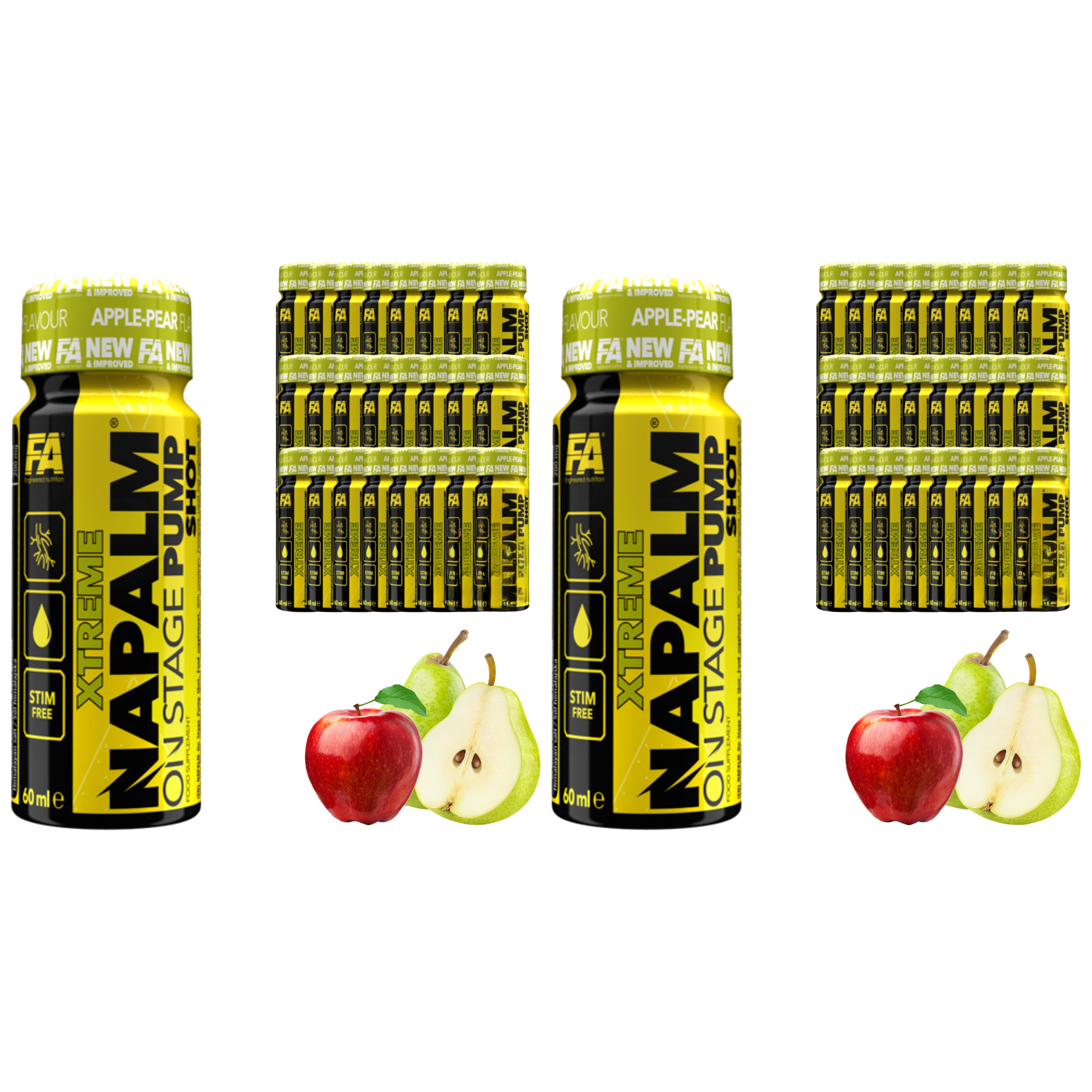 FITNESS AUTHORITY - Napalm Xtreme On Stage Pump Shot - 24x 2x 60ml 