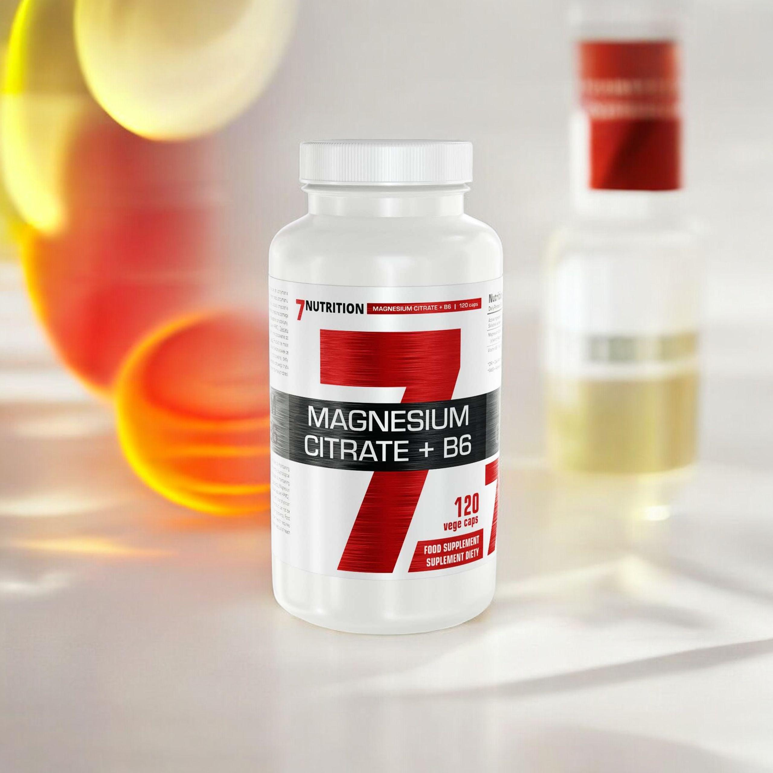 7 NUTRITION Magnesium Citrate + B6 - 3x 120vcaps