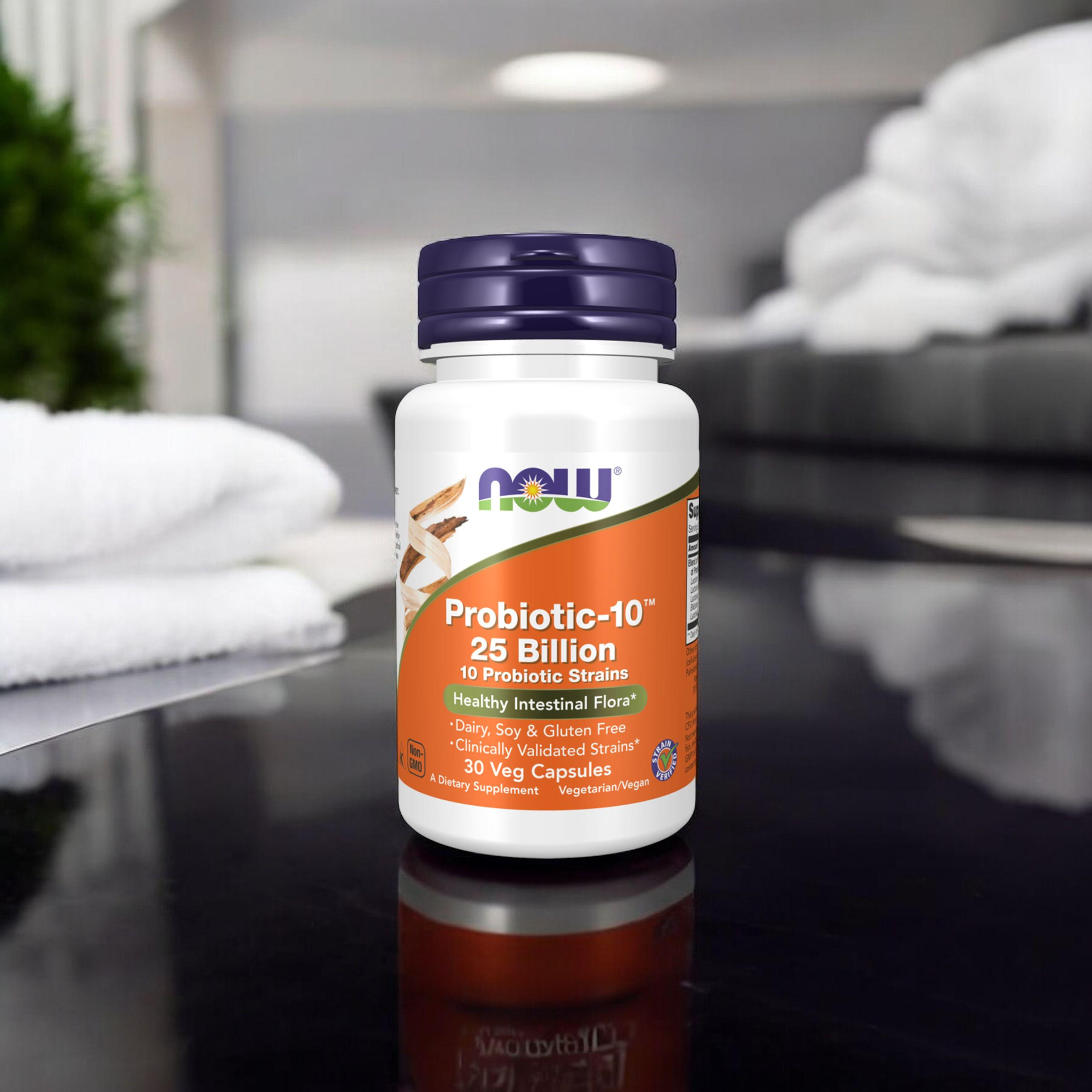 NOW Probiotic-10 25 Billion - 30vcaps.