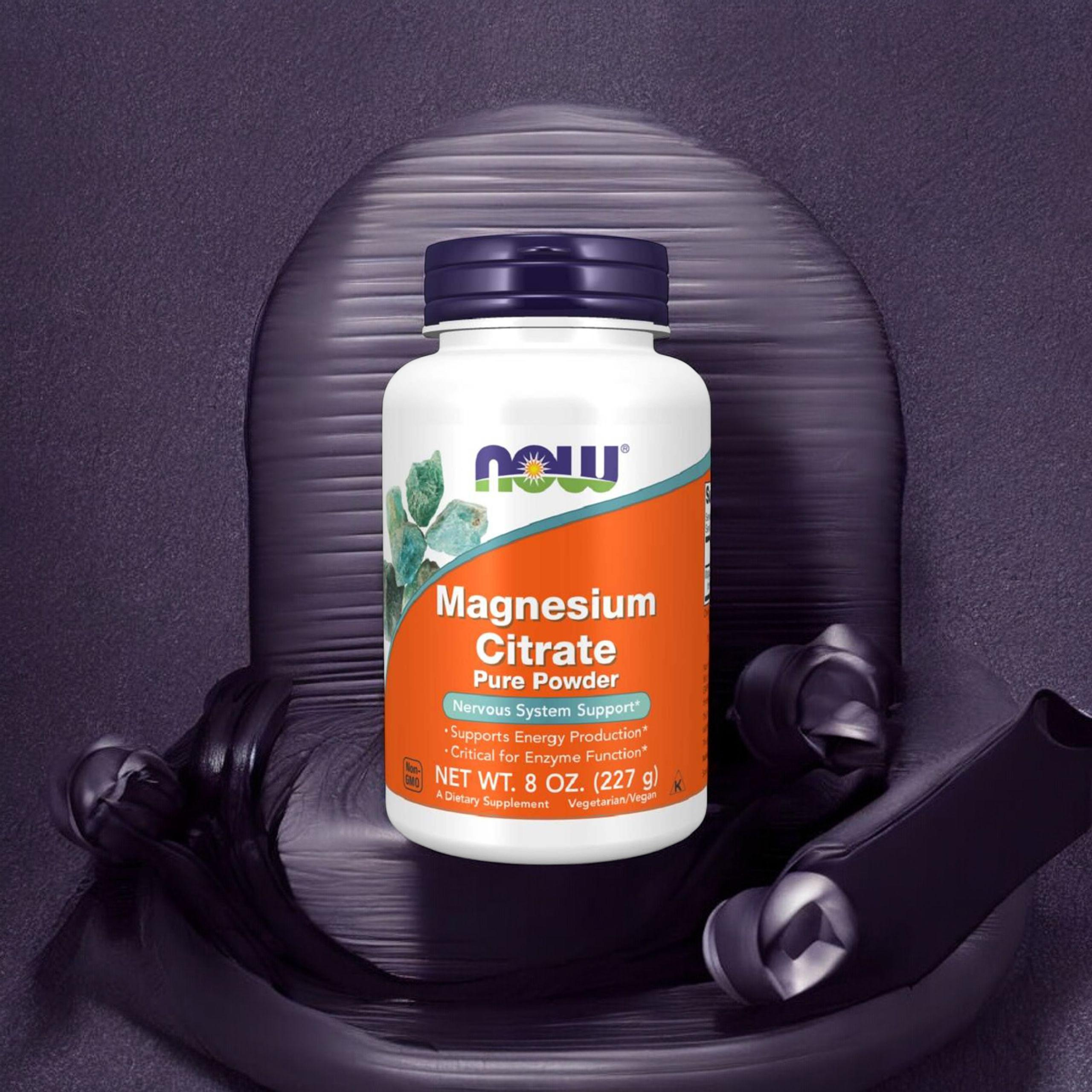 NOW Magnesium Citrate Powder - 2x 227g