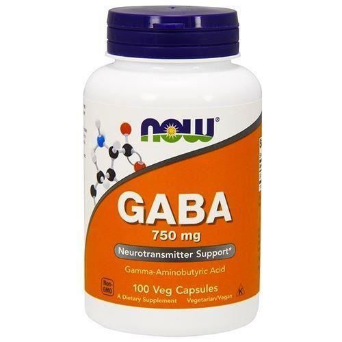 NOW Gaba 750mg - 3x 100vegcaps