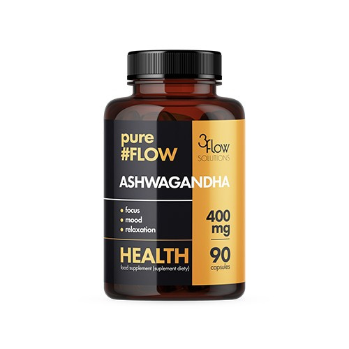 3FLOW SOLUTIONS Ashwagandha 400mg PureFlow - 90caps.