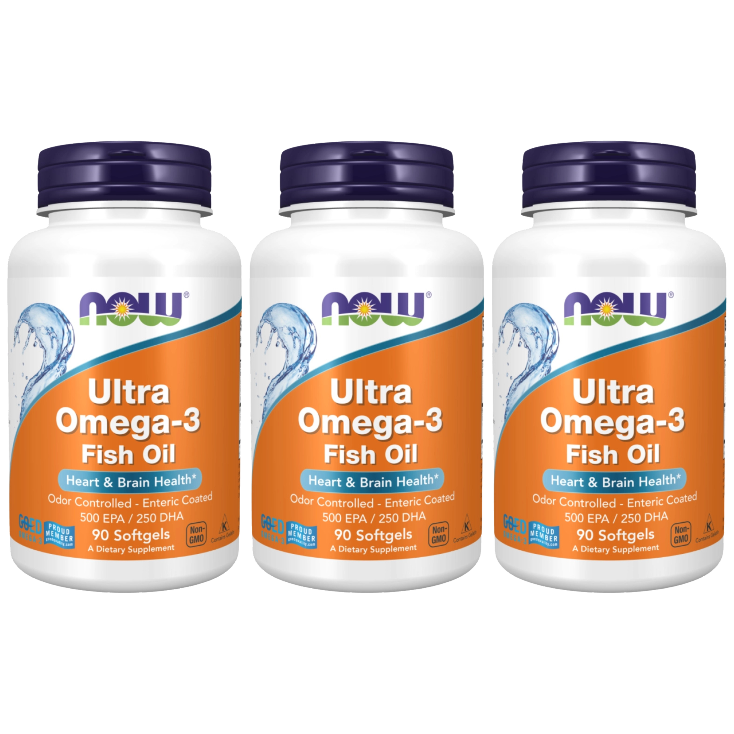 NOW Ultra Omega3 500EPA/250DHA - 3x 90softgels