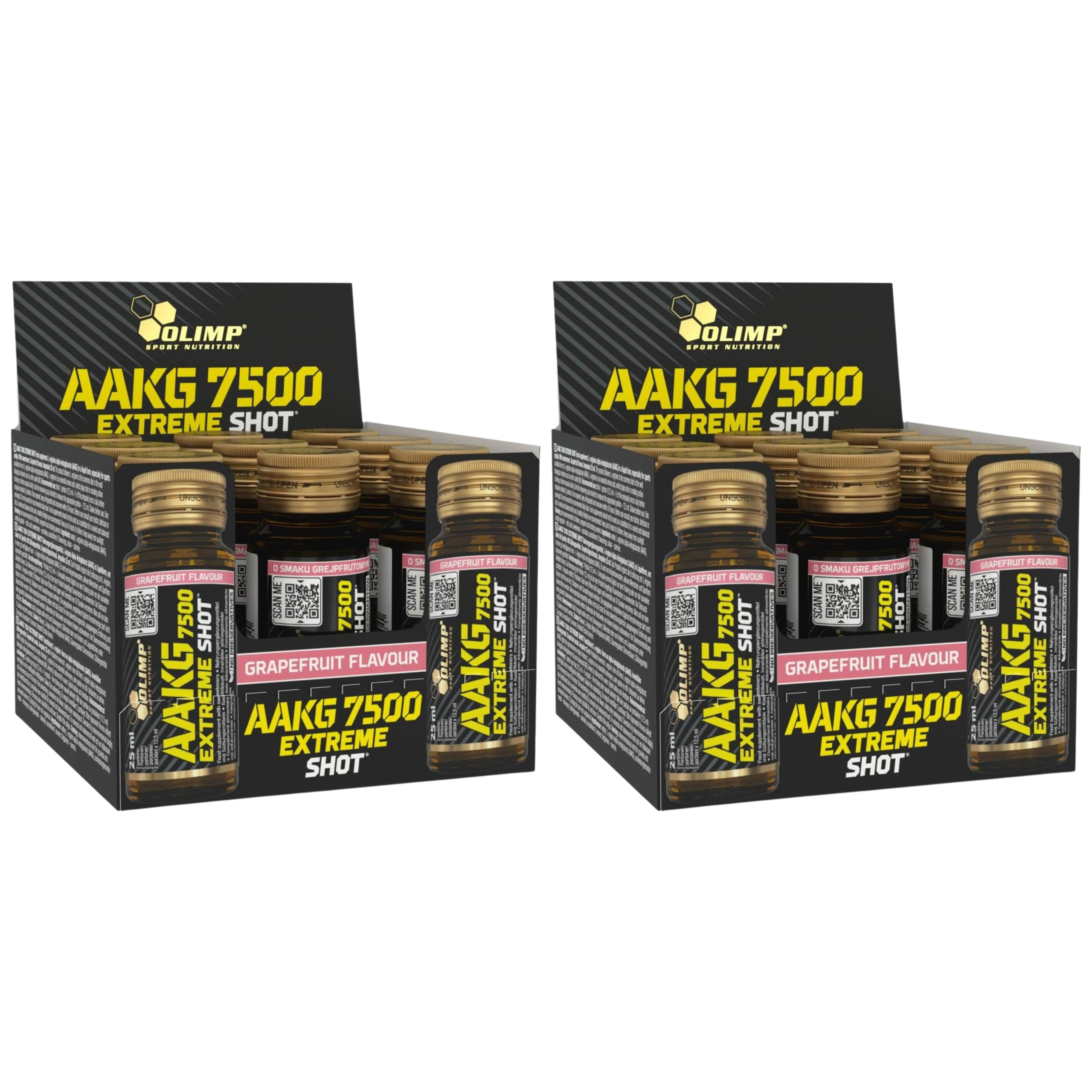 OLIMP - AAKG 7500 Extreme Shot - 9x 2x 25ml - Grapefruit 