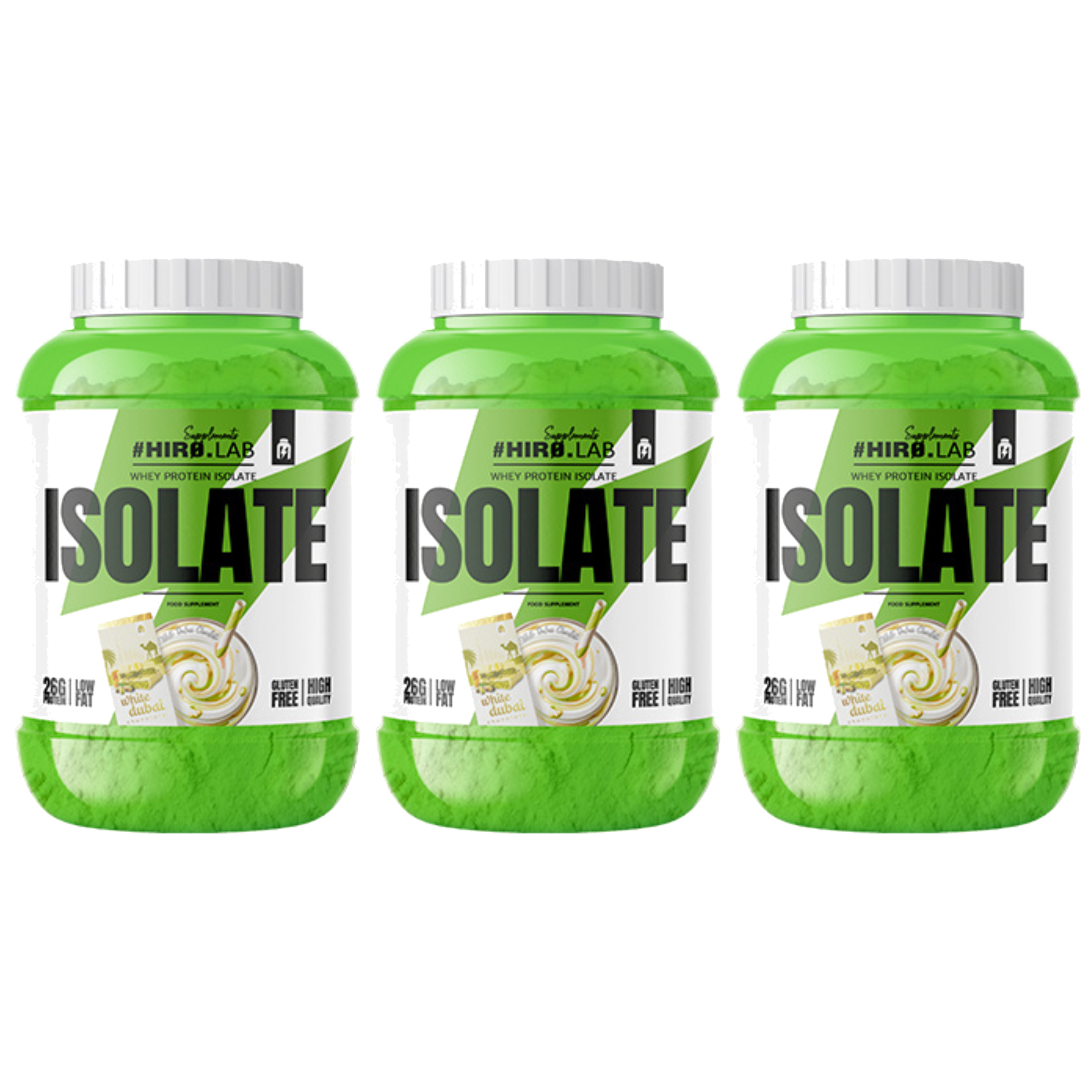 HIRO.LAB Whey Protein Isolate - 3x 1800g