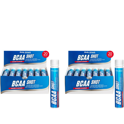 BODY ATTACK - BCAA Shot - 20x 2x 25ml - Cherry