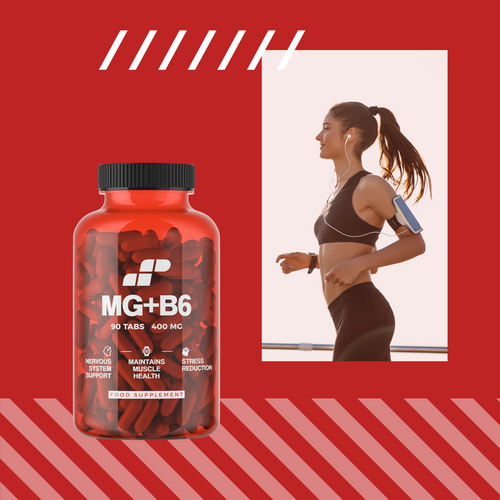 MP NUTRITION Mg + B6 - 90tabs - Magnez + Witamina B6