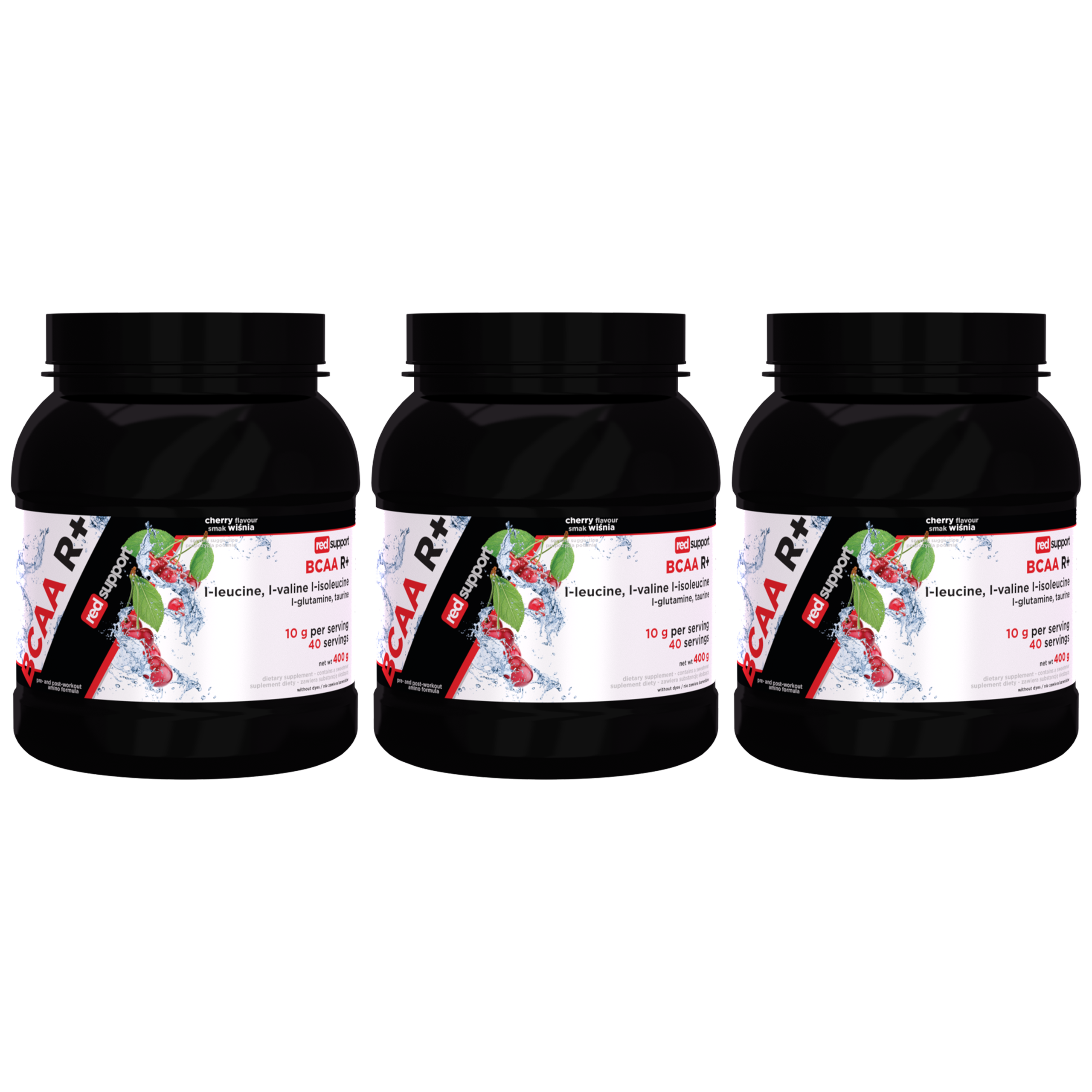 RED SUPPORT BCAA R+ - 3x 400g