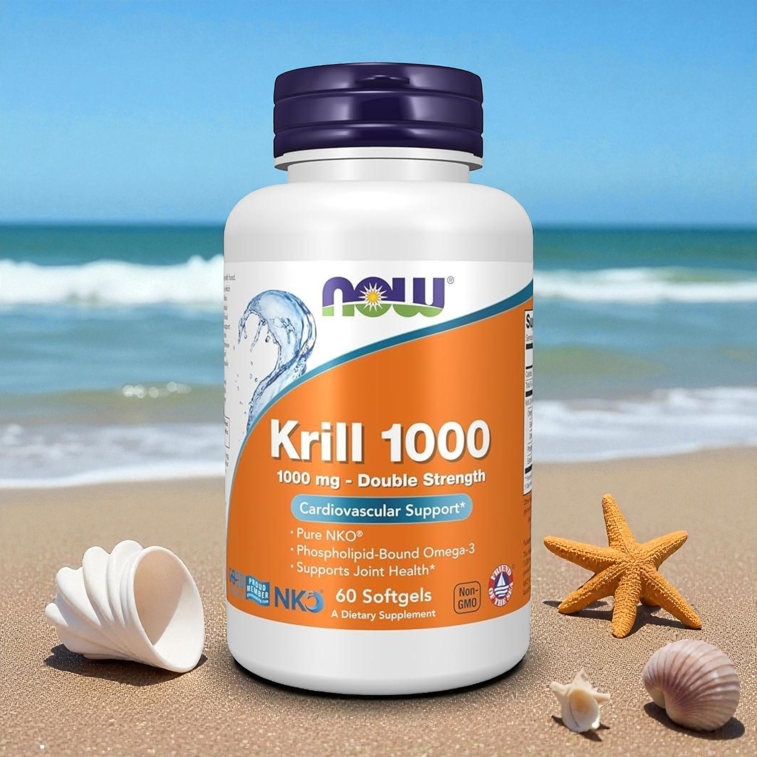 NOW - Krill Oil 1000mg - 3x 60softgels