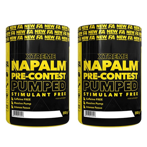 FITNESS AUTHORITY Napalm Pre-Contest Pumped Stimulant Free - 2x 350g