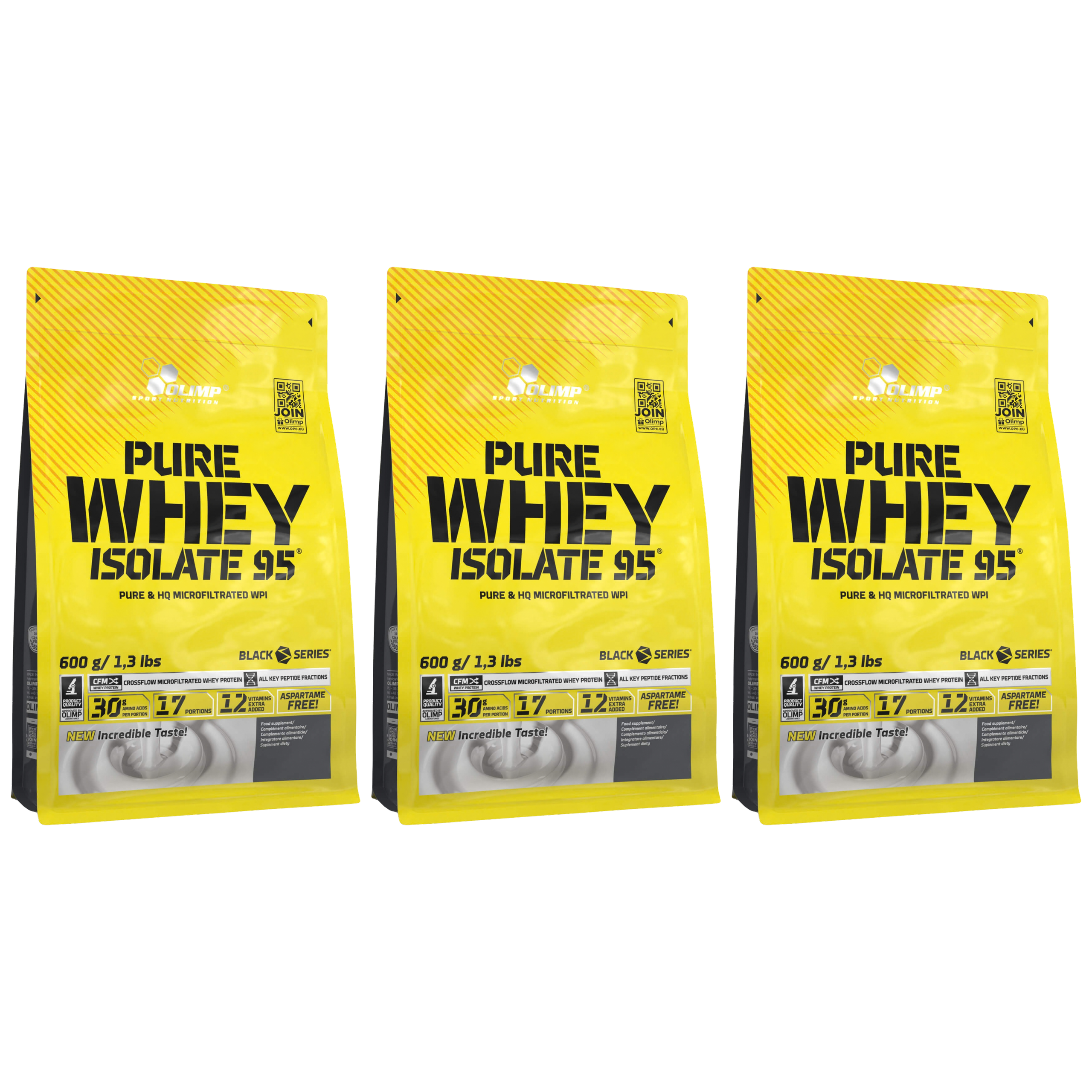 OLIMP Pure Whey Isolate 95 - 3x 600g