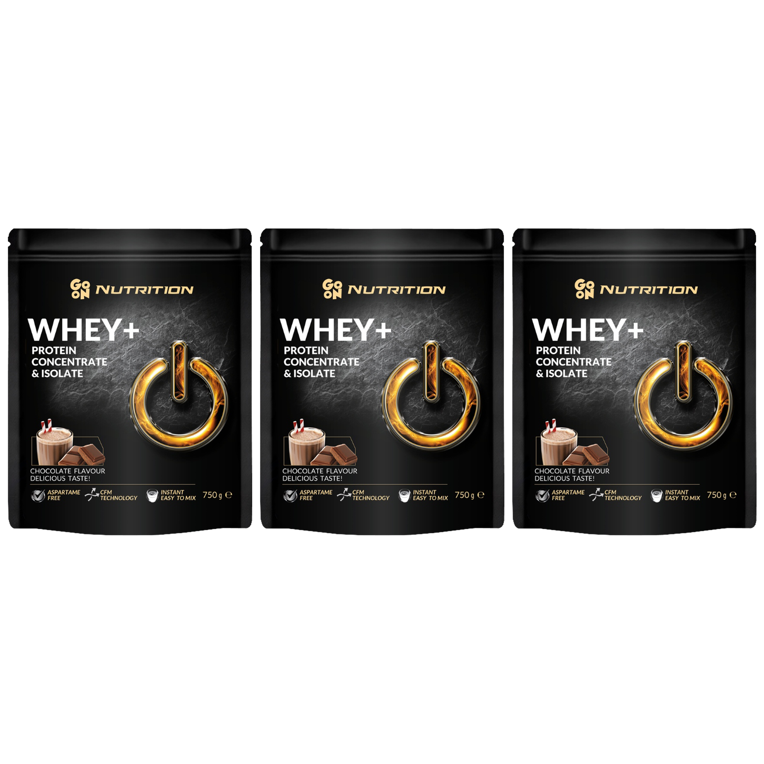 GO ON NUTRITION Whey - 3x 750g
