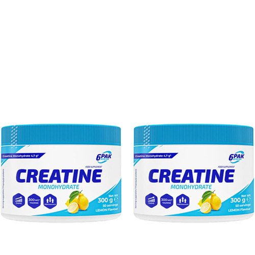 6PAK Creatine Monohydrate - 2x 300g