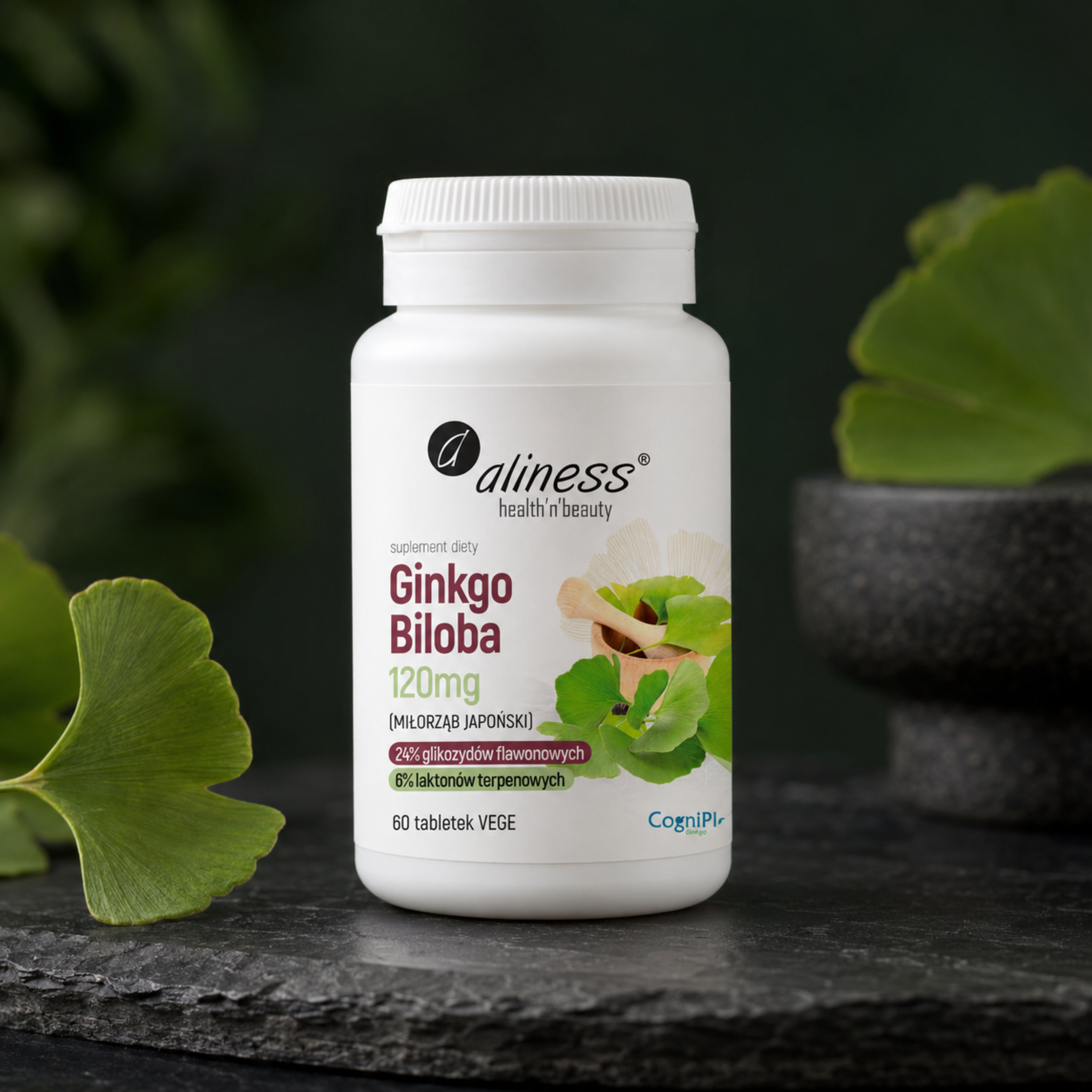 ALINESS - Ginkgo Biloba 120mg - 60vtabs.