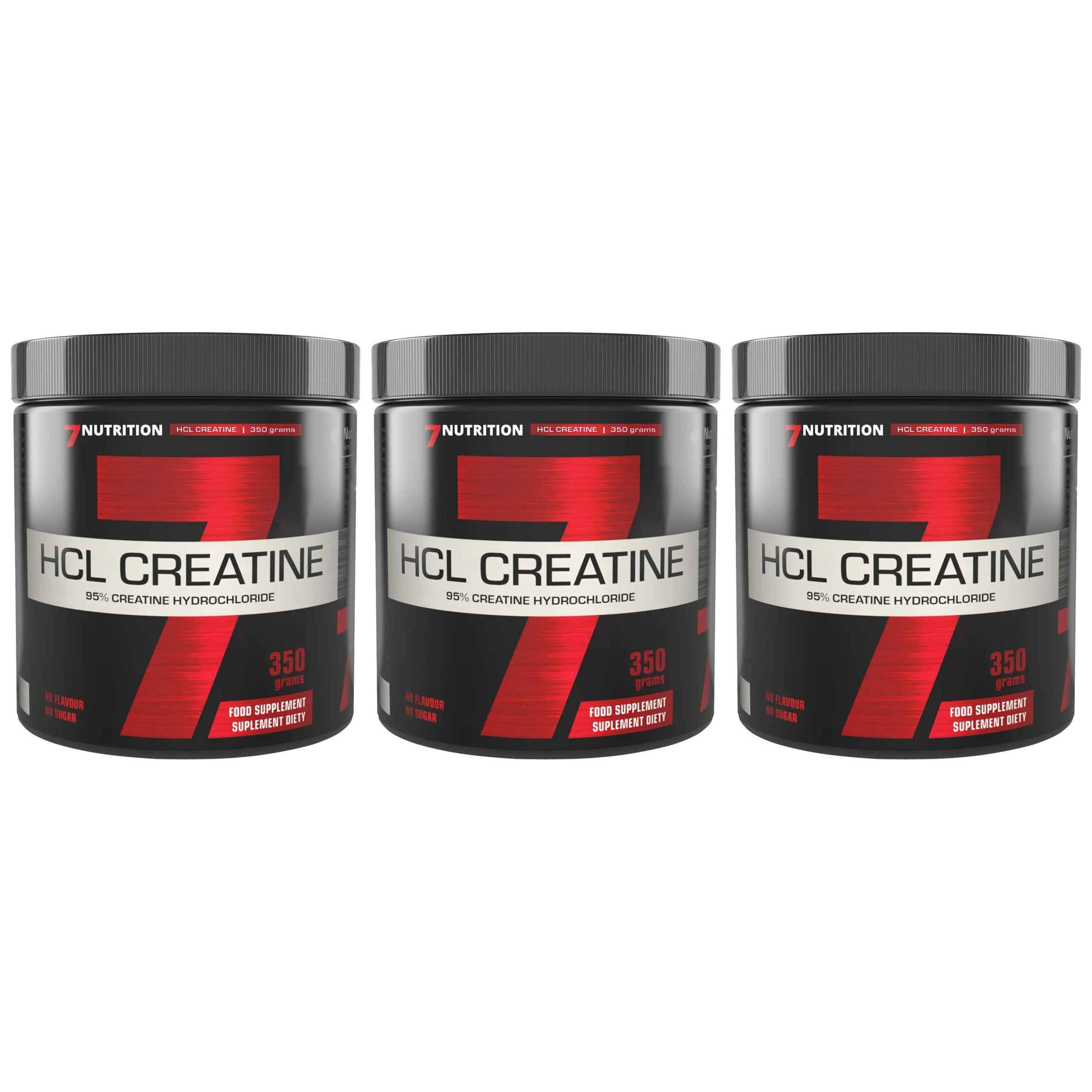 7 NUTRITION HCL Creatine - 3x 350g